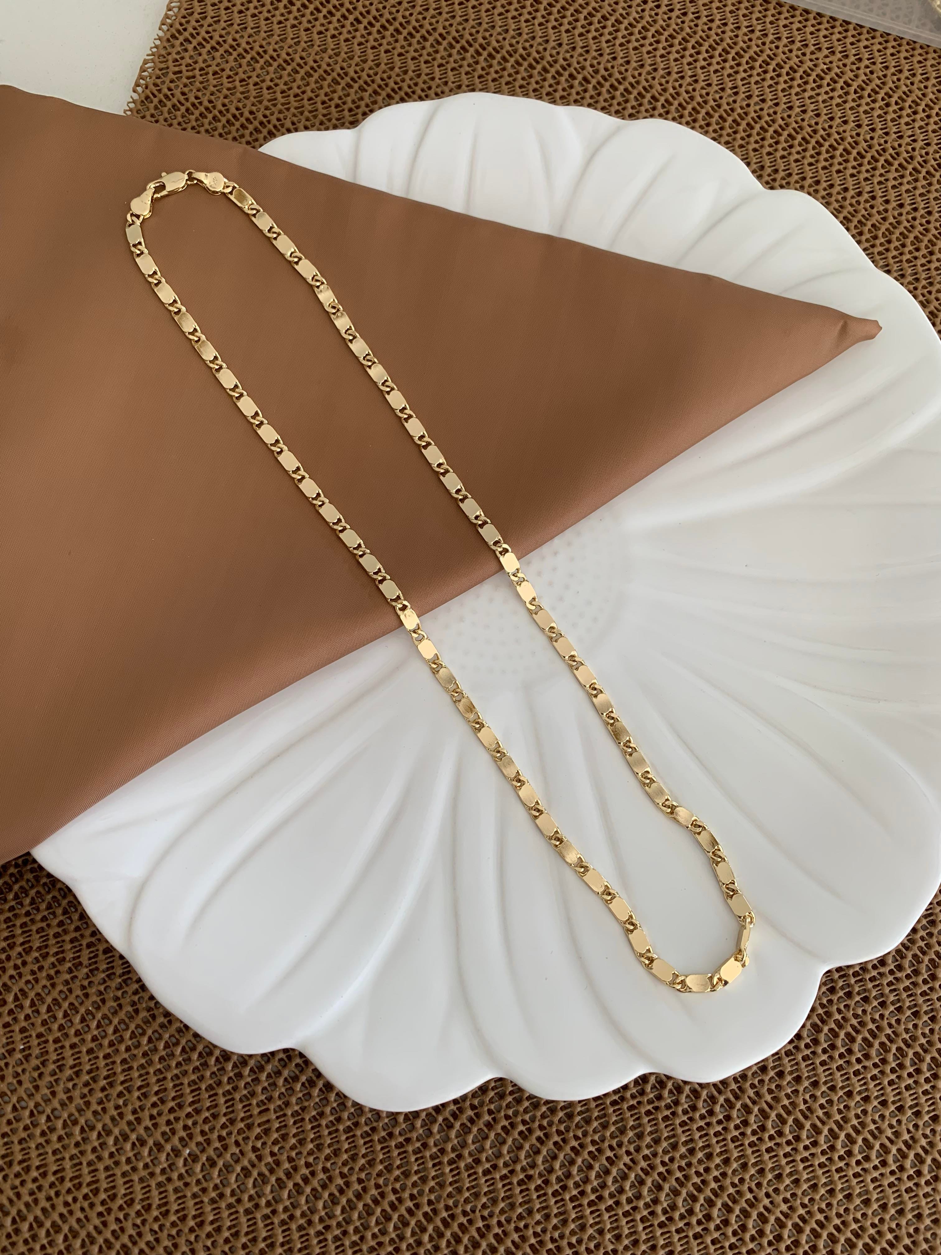 Vip Gold 55 Cm Ezme Düğüm Zincirli Kolye