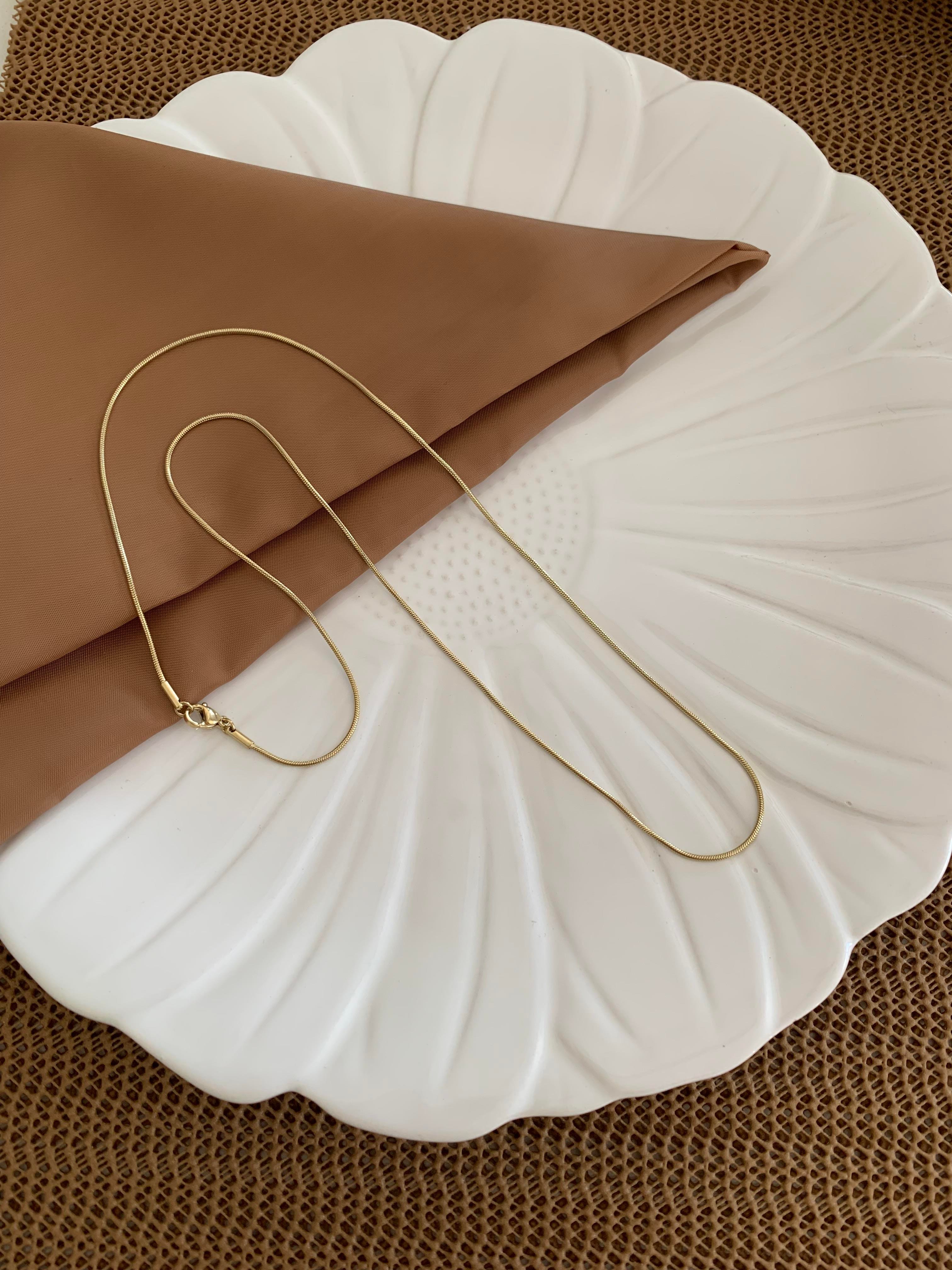 Vip Gold 60 Cm İnce Küp İtalyan Kolye