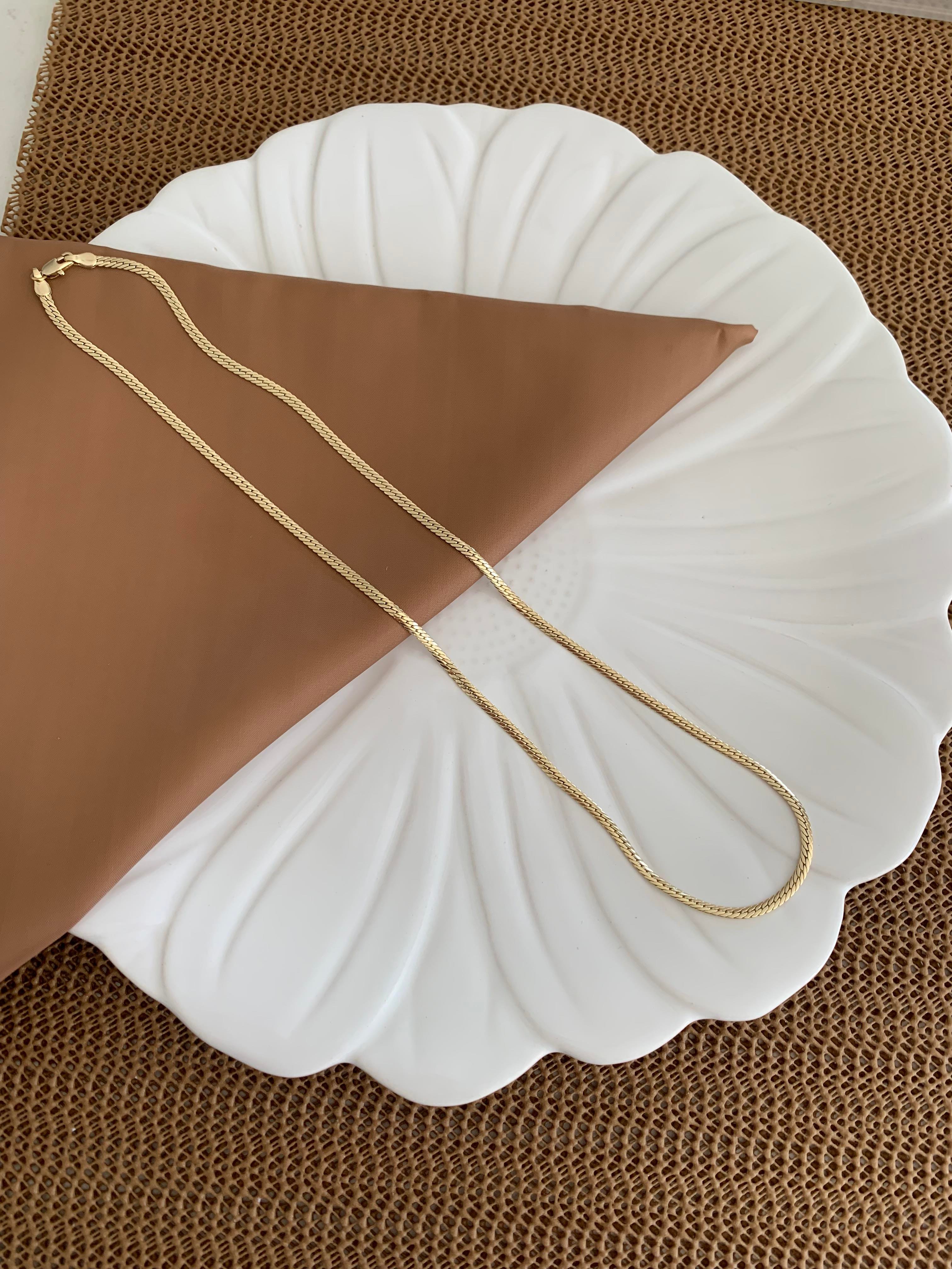 Vip Gold 60 Cm İnce Örgü S Zincirli Kolye