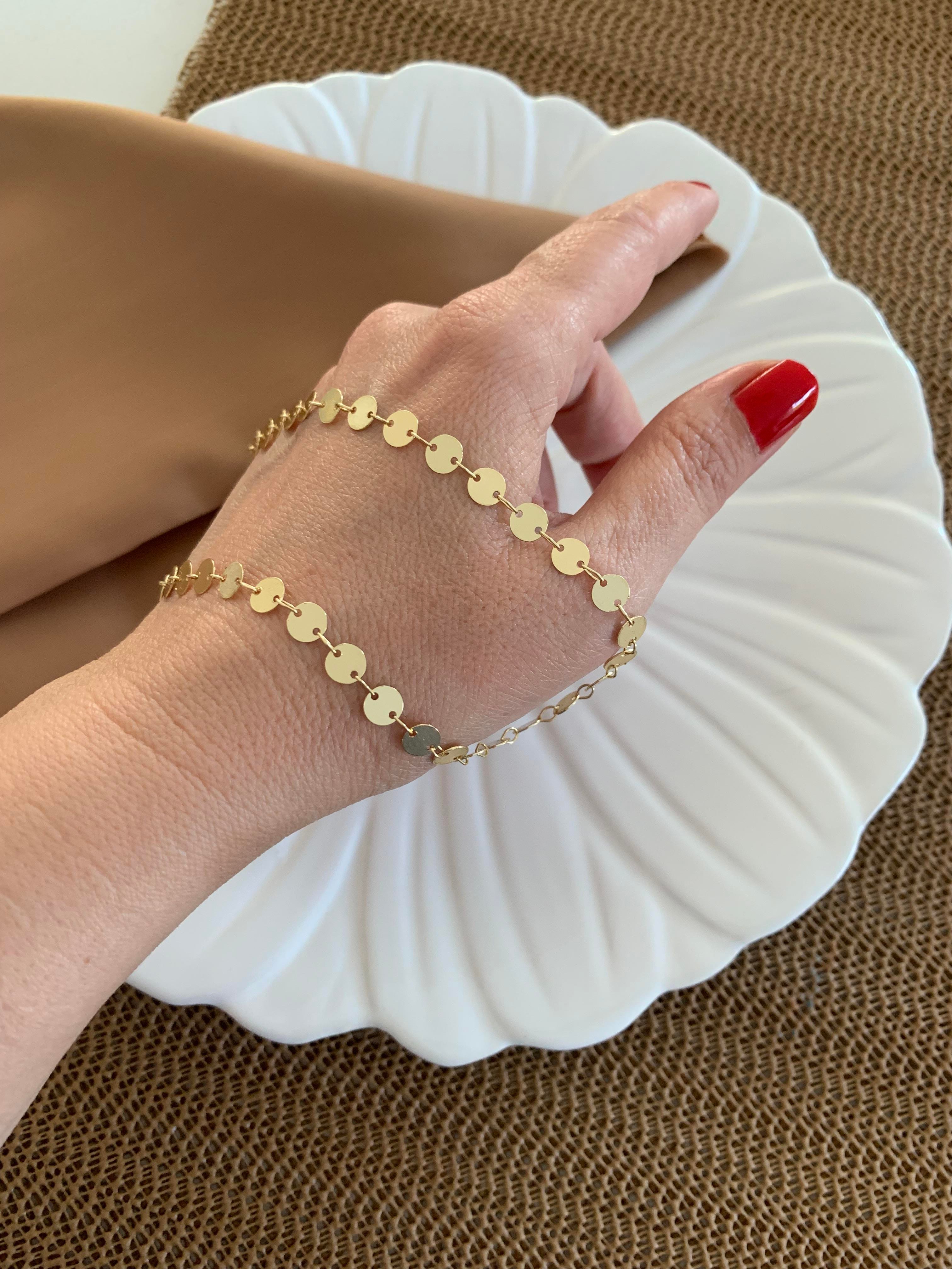 Vip Gold 60 Cm Pırıltılı Pul Kolye