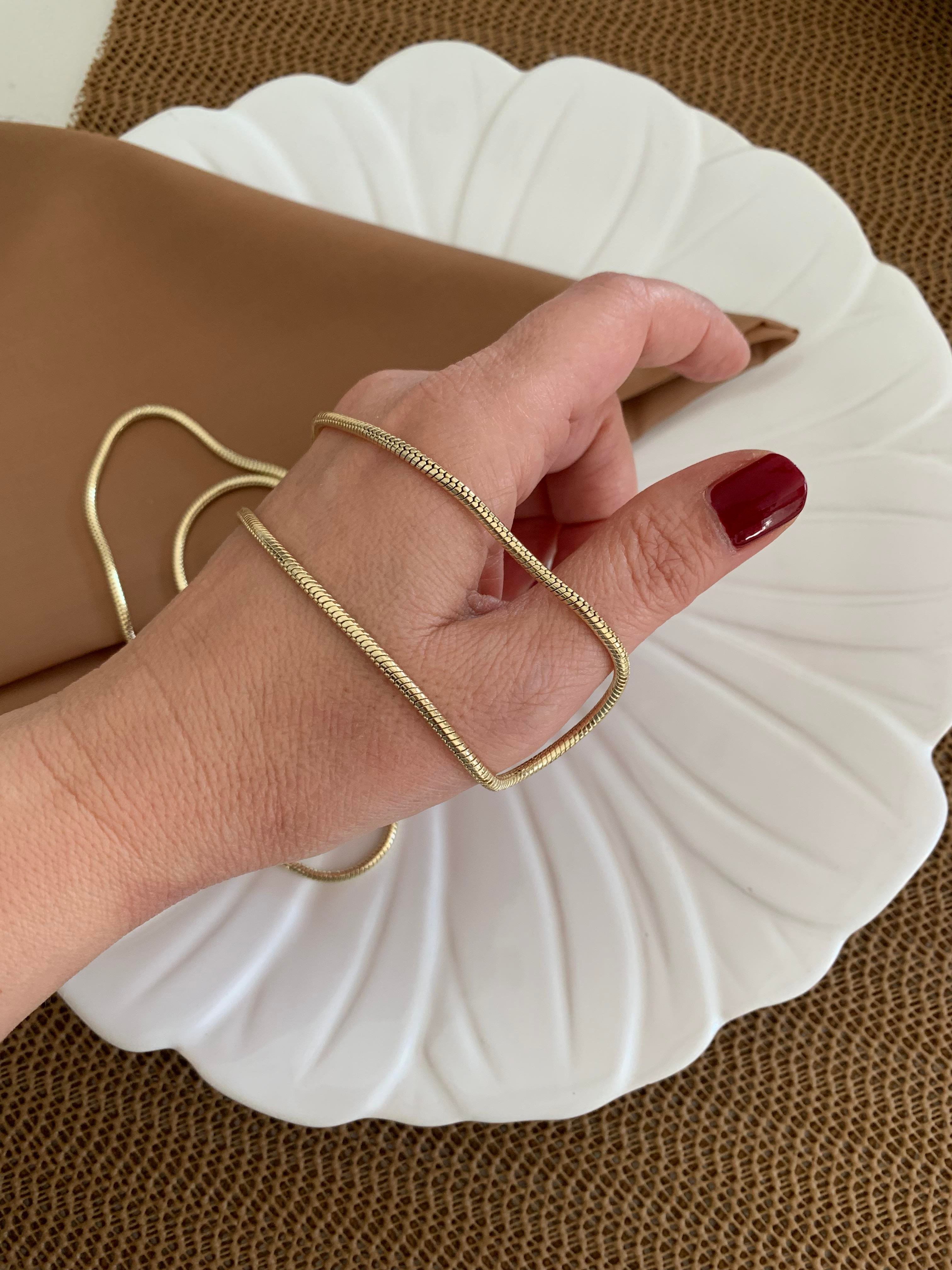 Vip Gold 70 Cm Boru S Sıralı Zincir Kolye