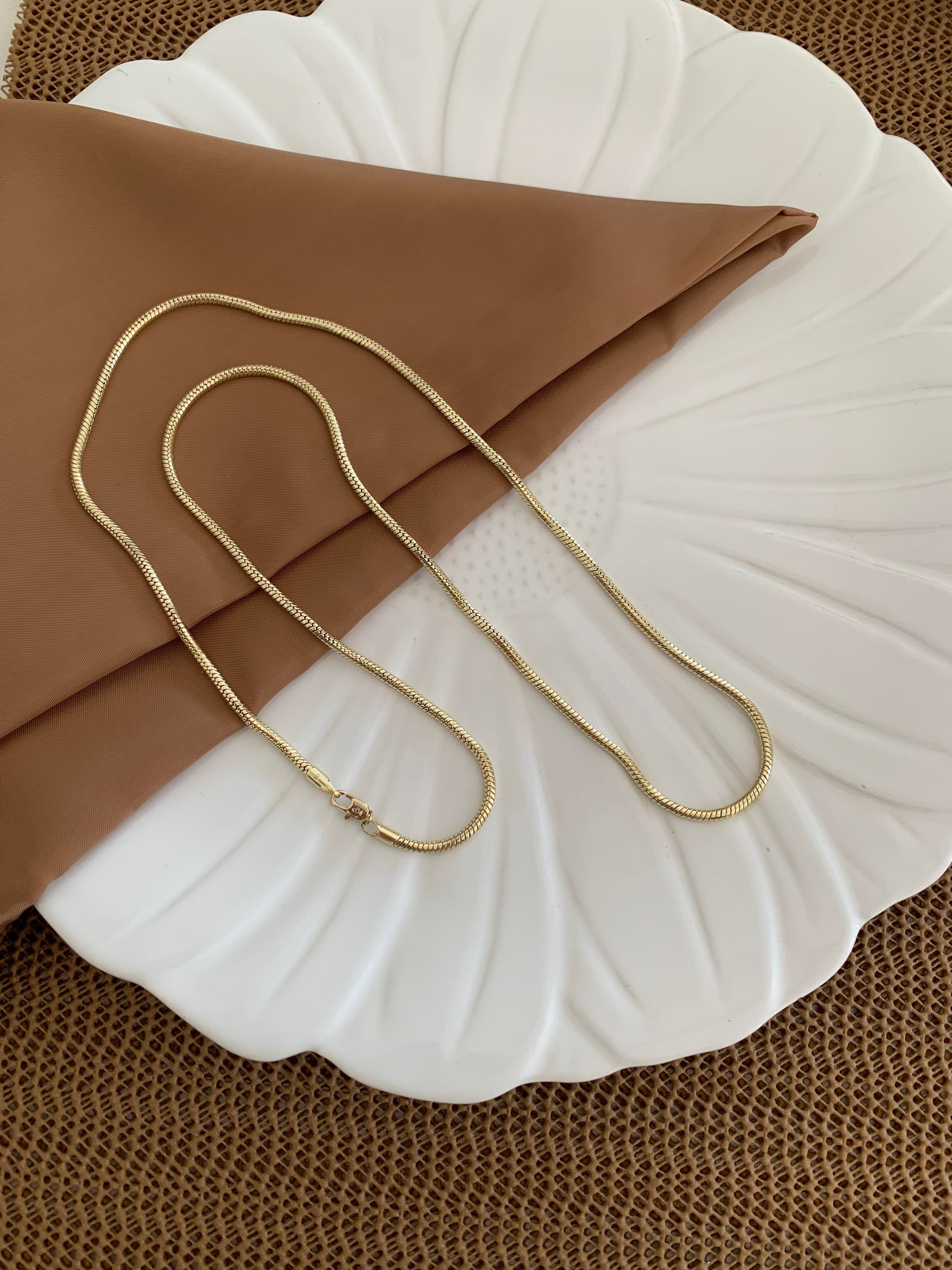 Vip Gold 70 Cm Boru S Sıralı Zincir Kolye