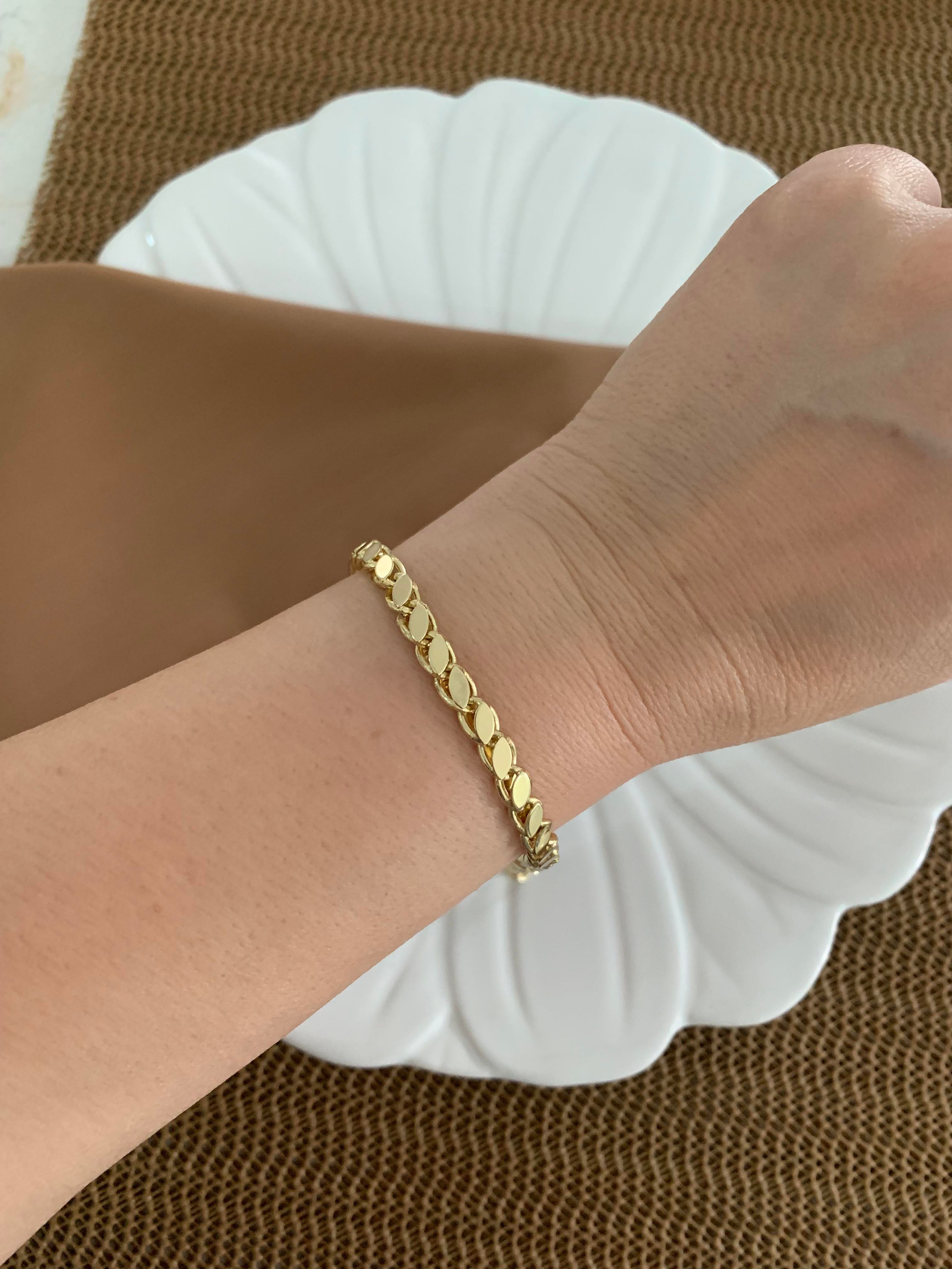 Vip Gold Arpa Zincir Bileklik