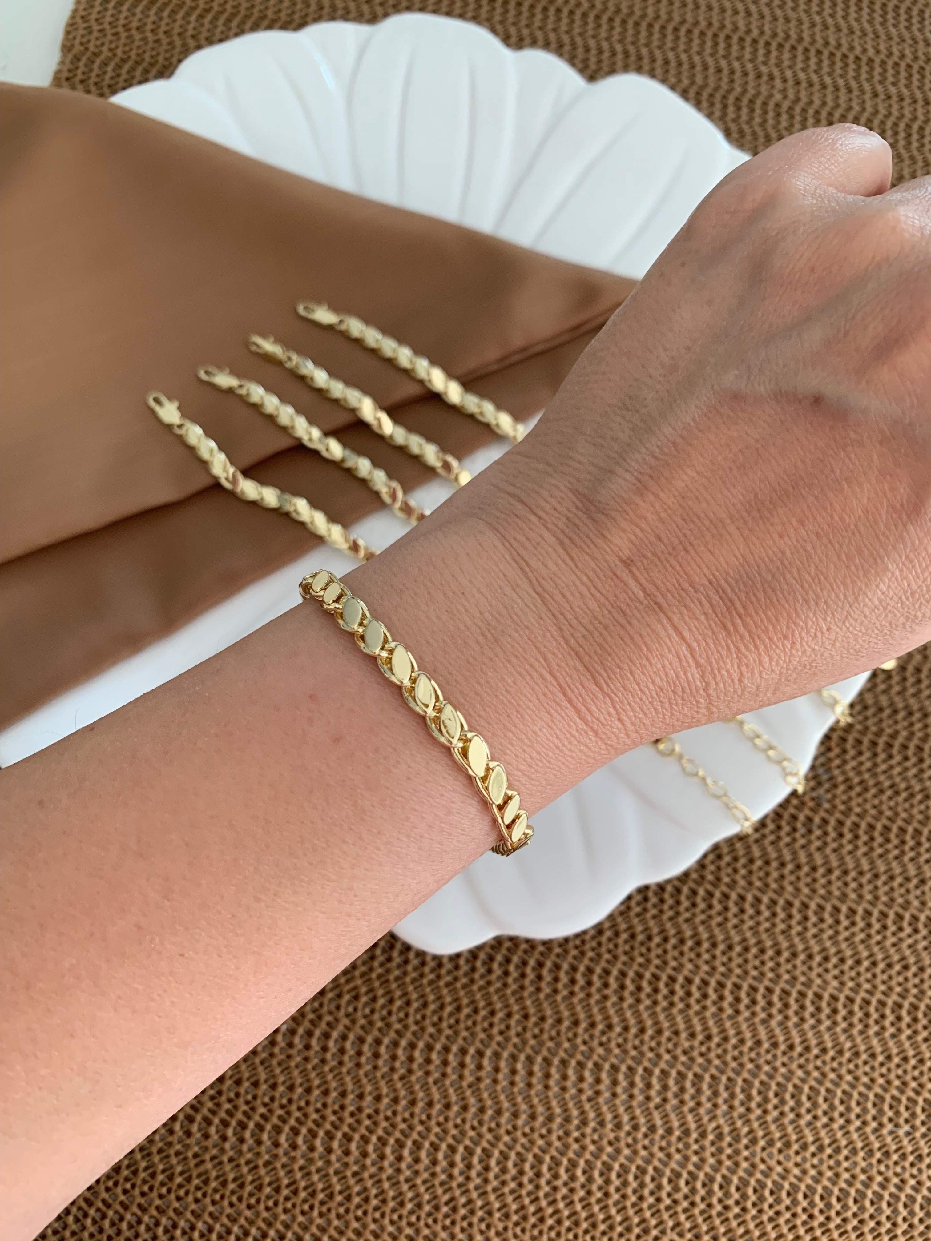 Vip Gold Arpa Zincir Bileklik