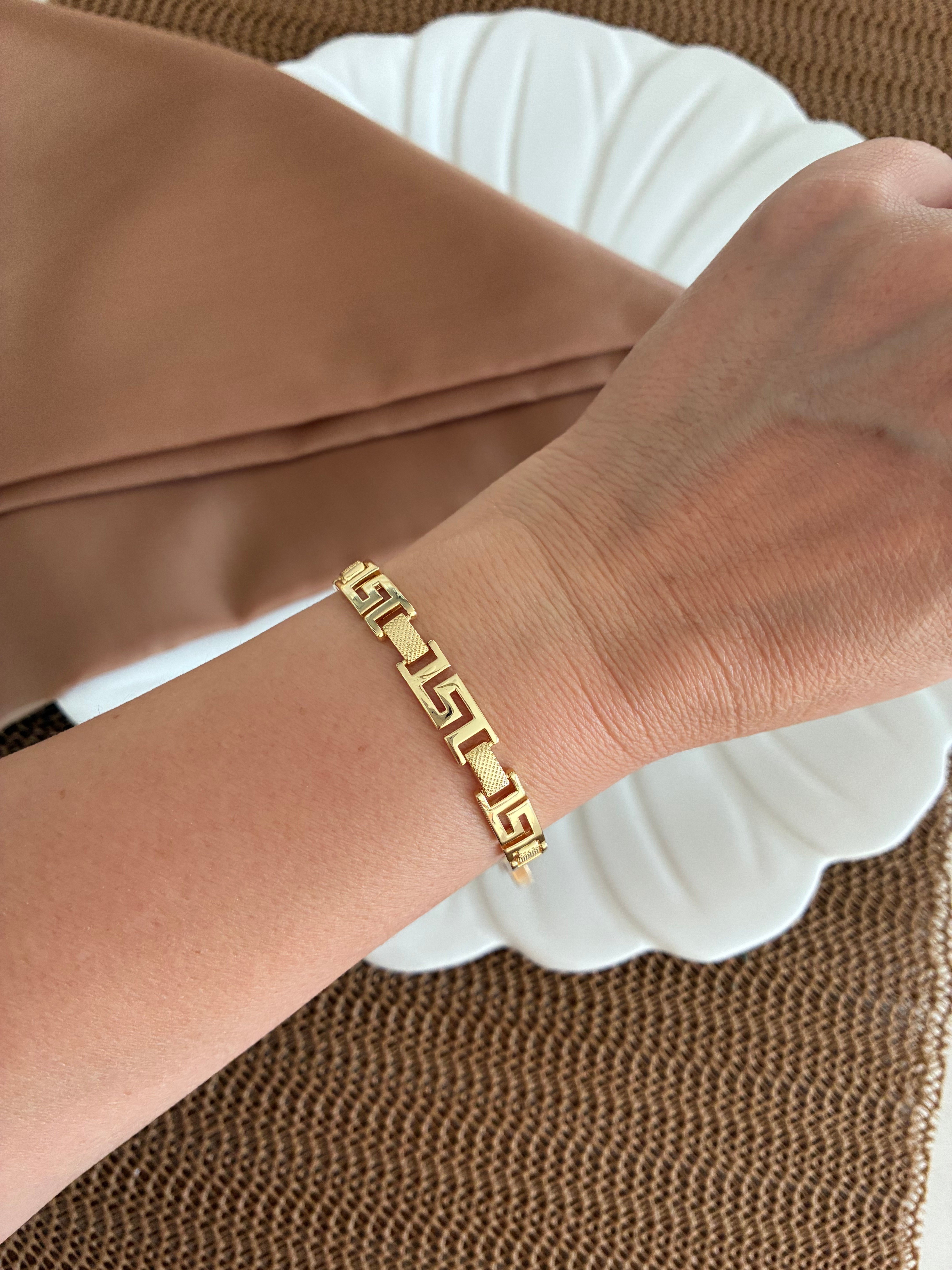 Vip Gold Kalın S Sıralı Marka Bileklik