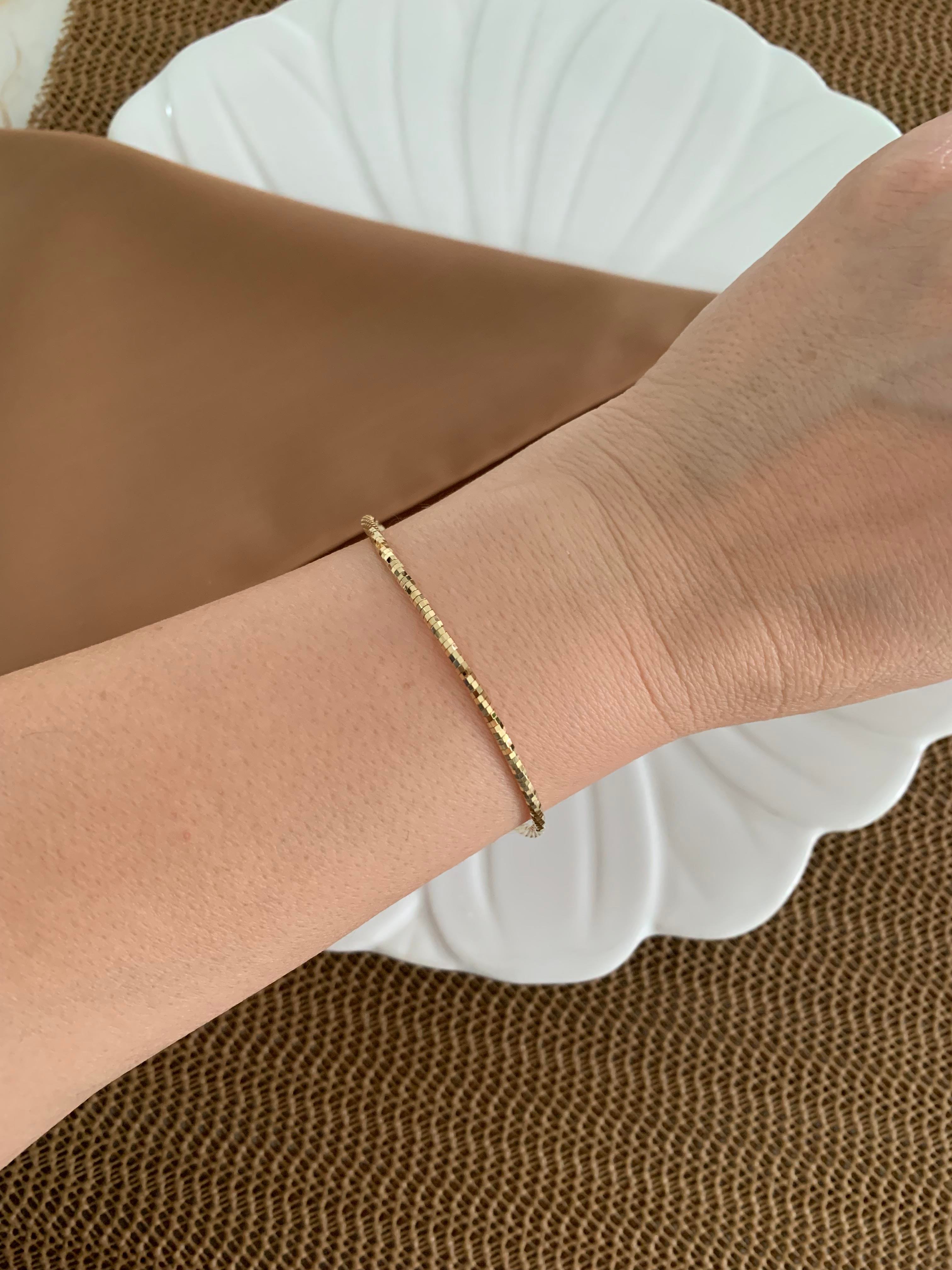 Vip Gold Pırıltılı Bileklik