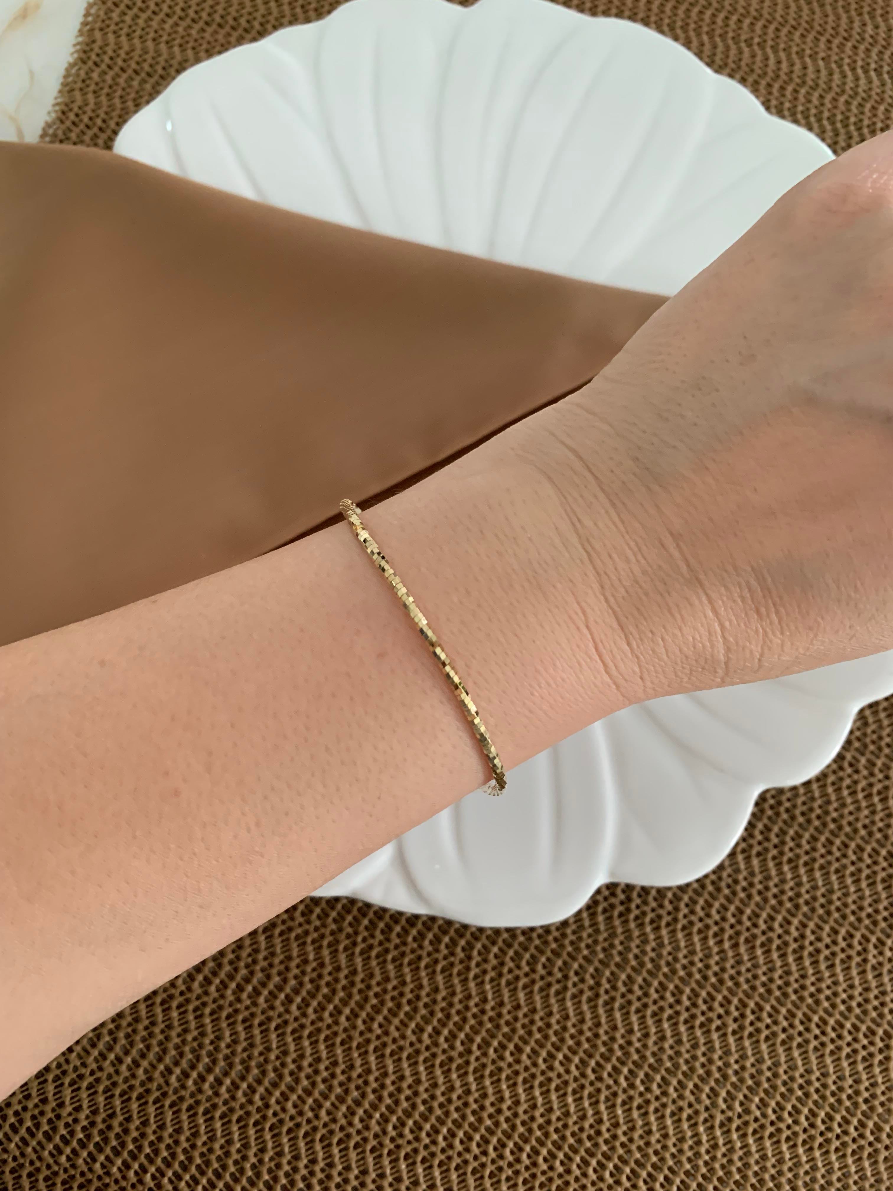 Vip Gold Pırıltılı Bileklik