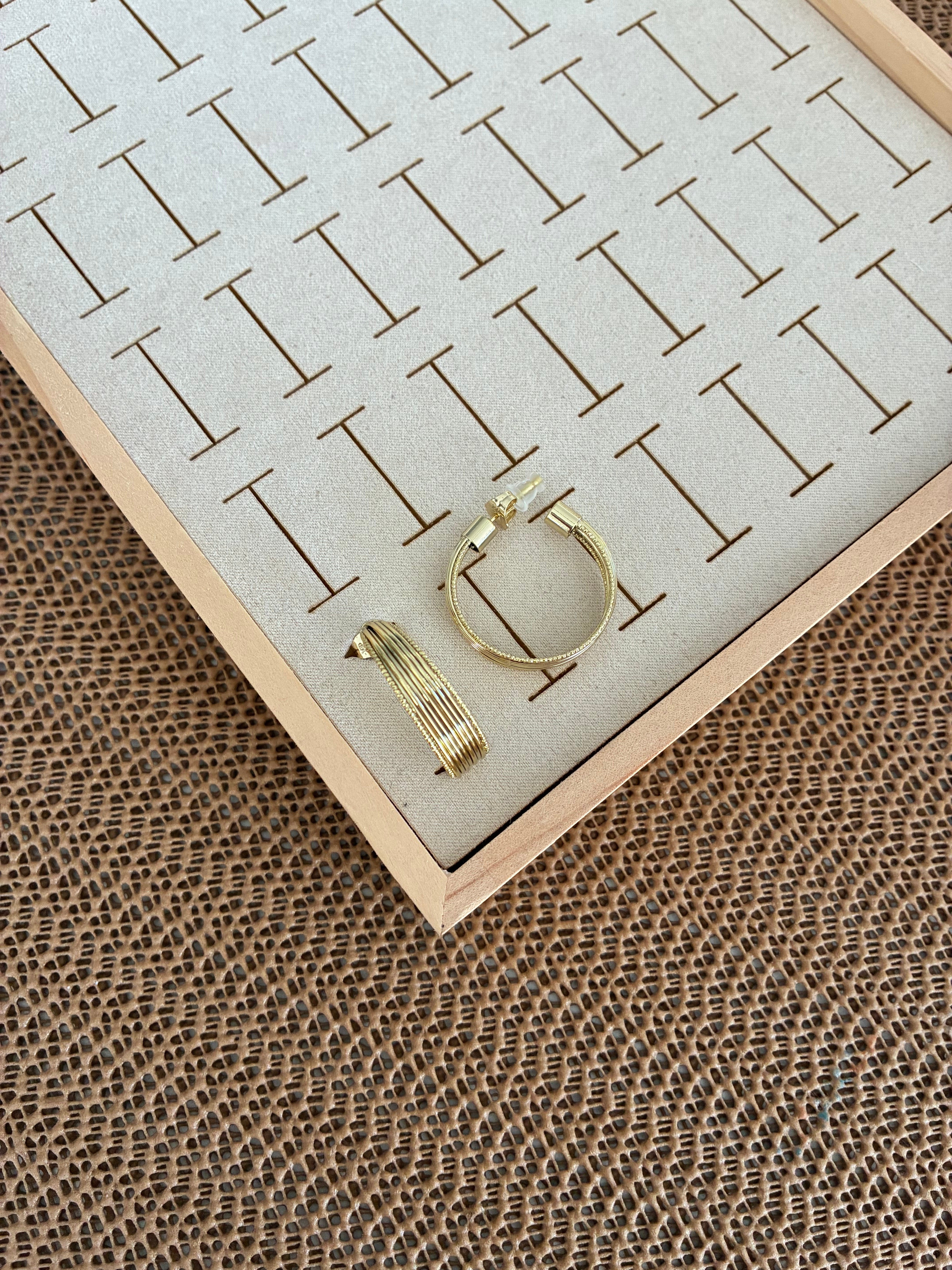 Vip Gold Pırıltılı Telkari Ay Halka Küpe