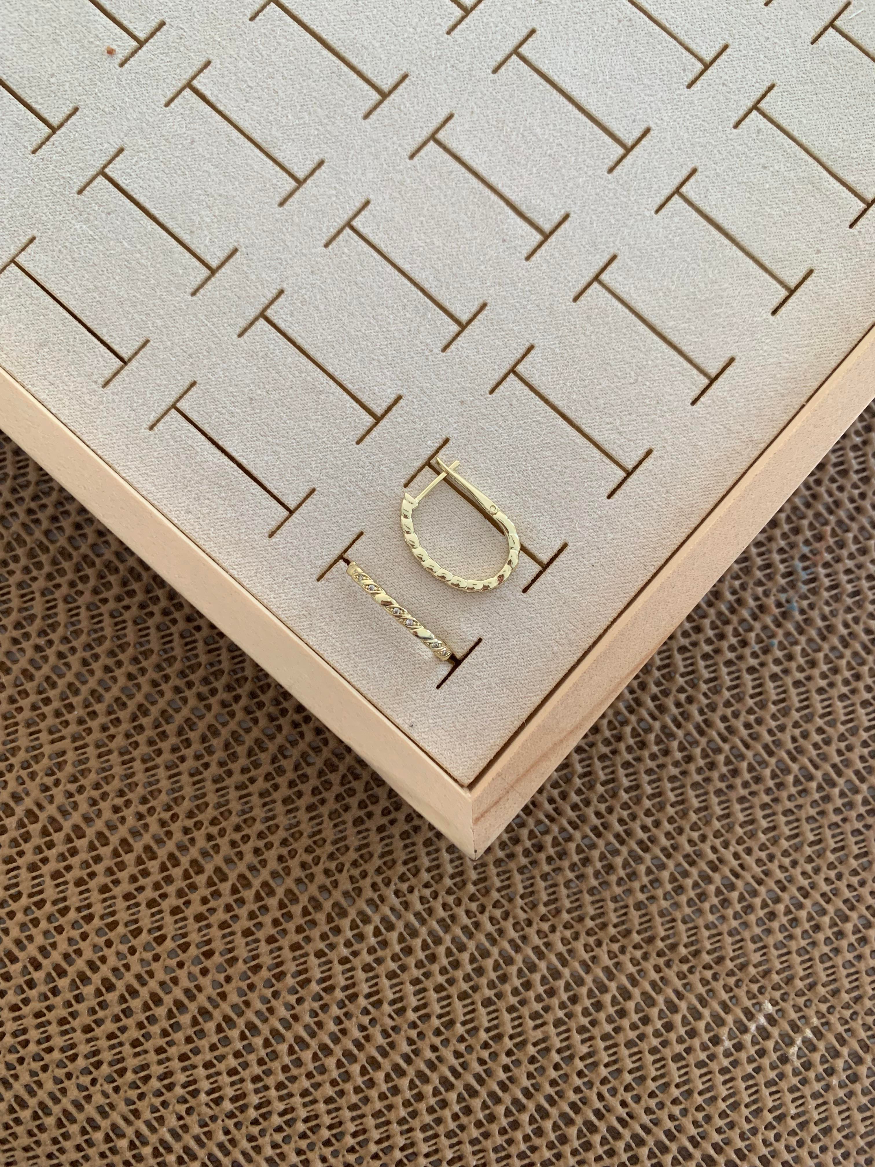 Vip Gold Zirkon Taş S Sıralı İnce Oval Küpe