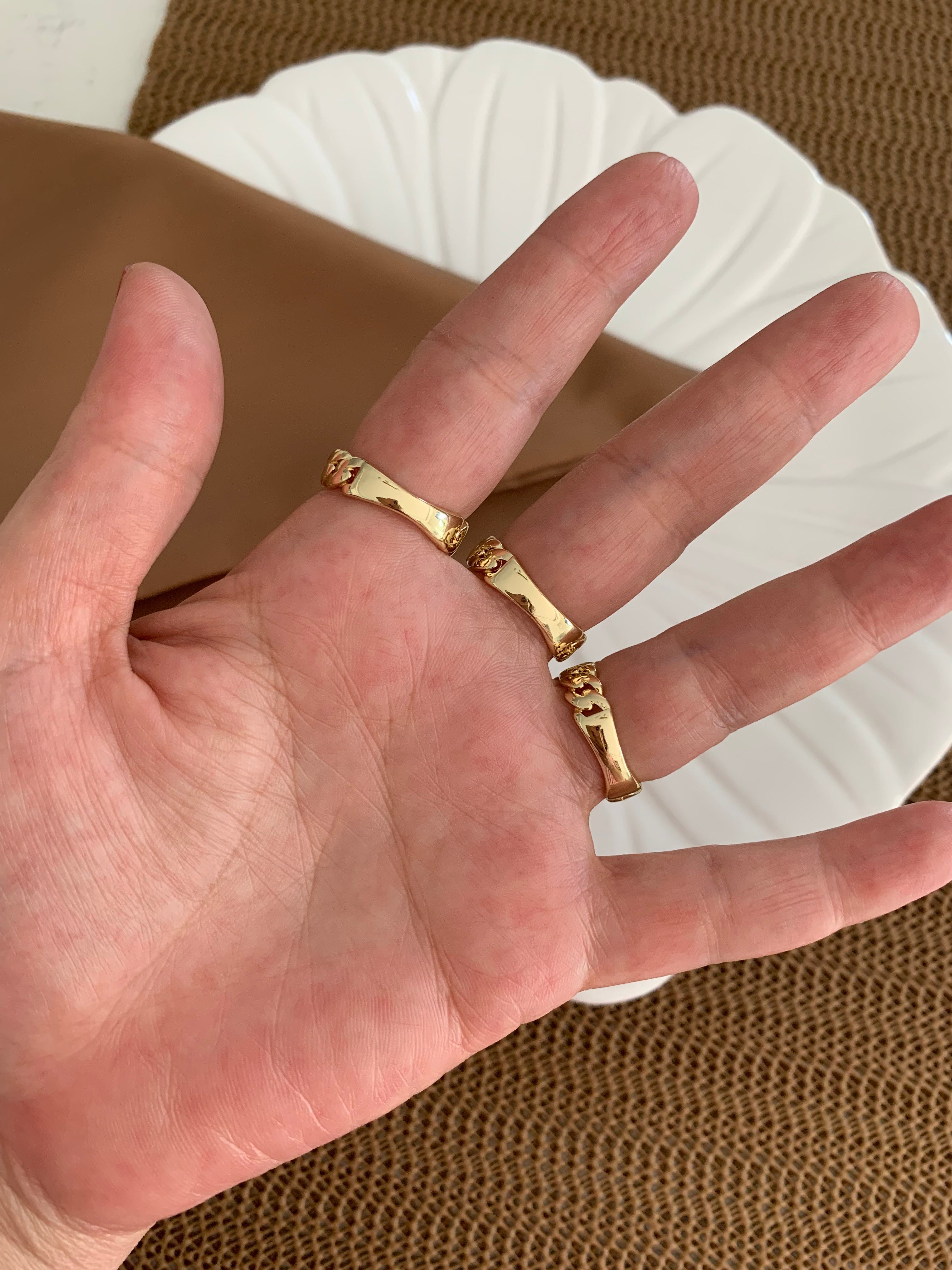 Vip Gold Zirkon Taşlı Gurmet Yüzük
