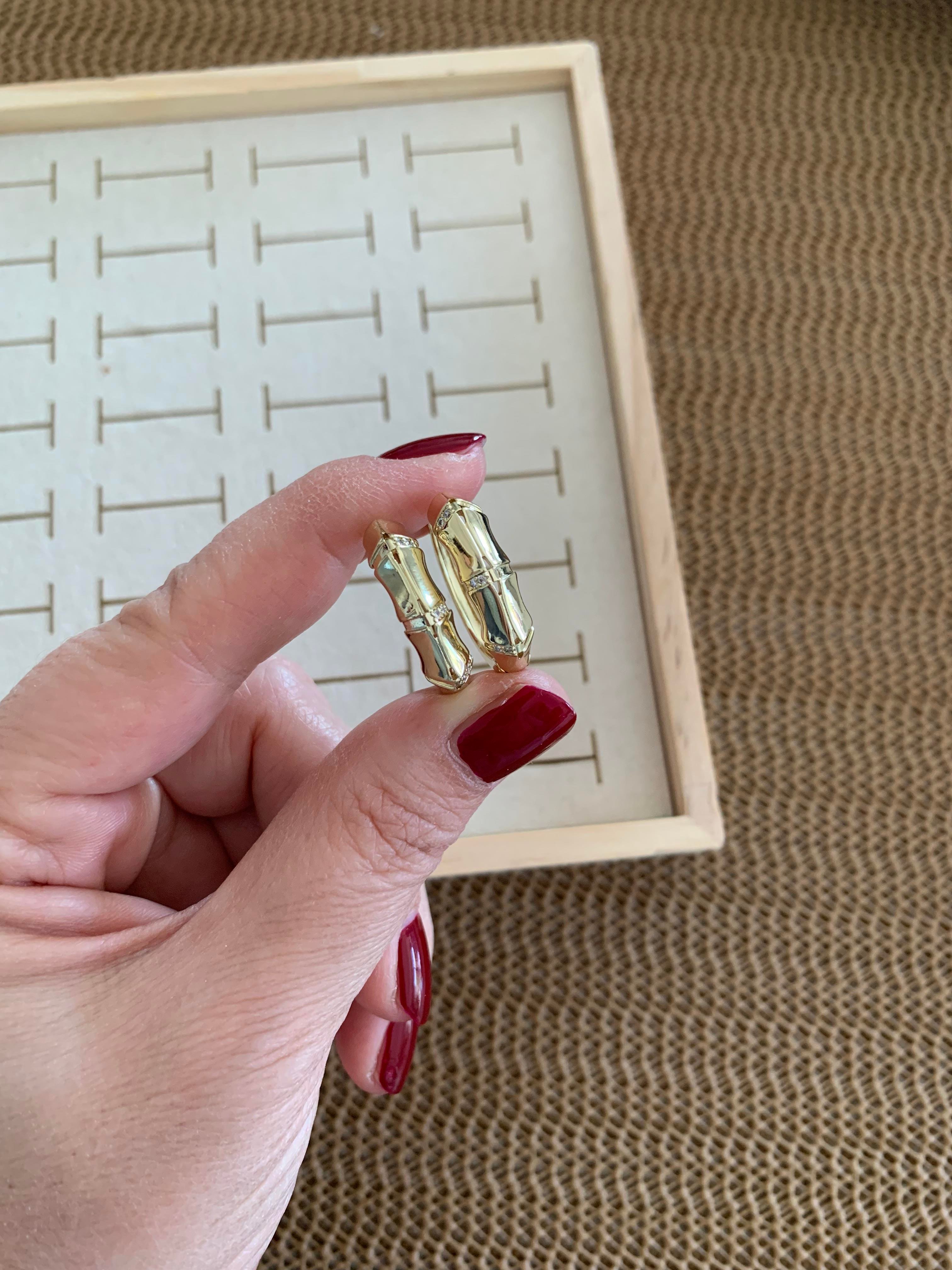 Vip Gold Zirkon Taşlı Plaka Biyeli Halka Küpe
