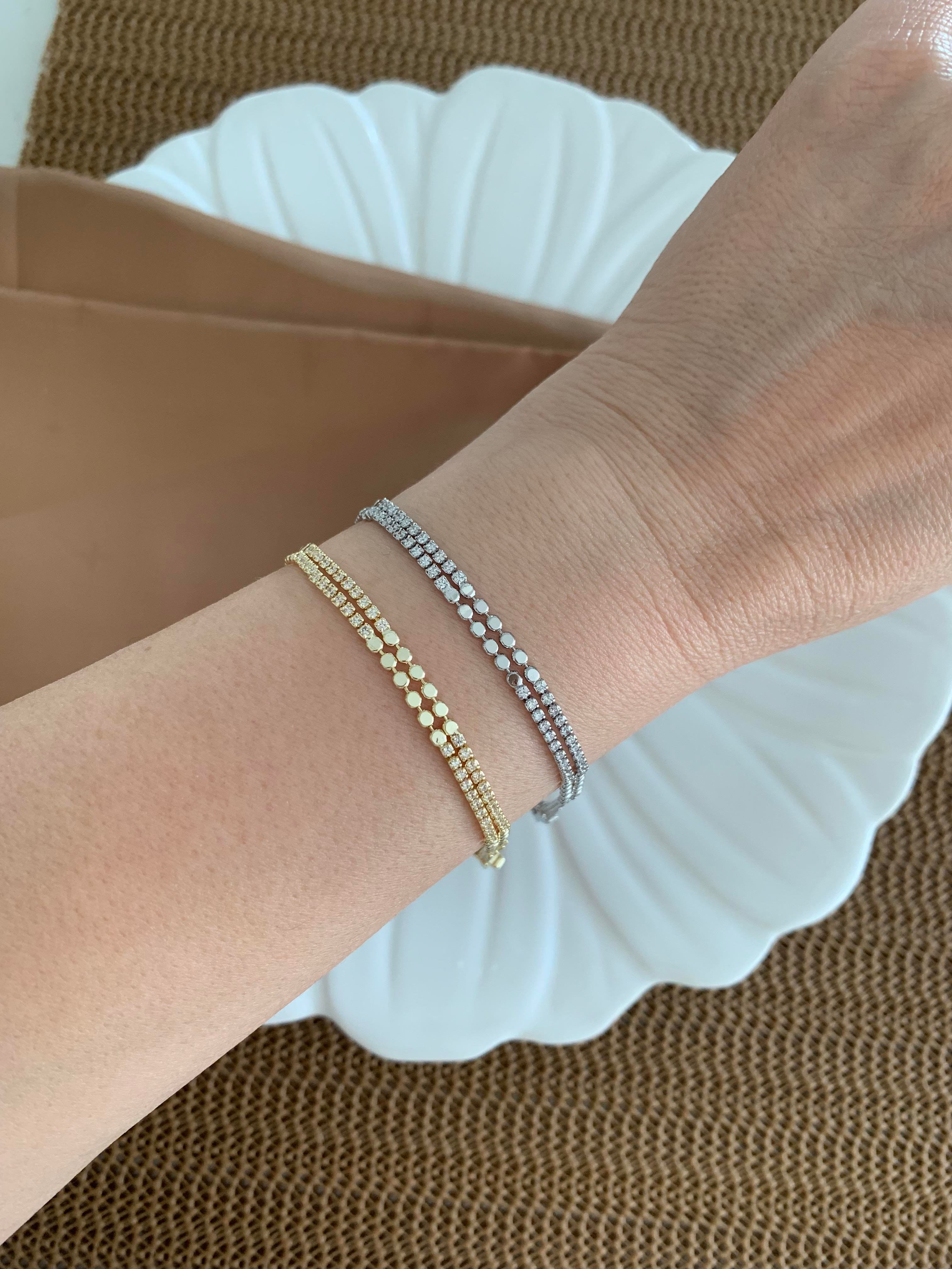 Vip İkili Ezme İnce Su Yolu  Bileklik