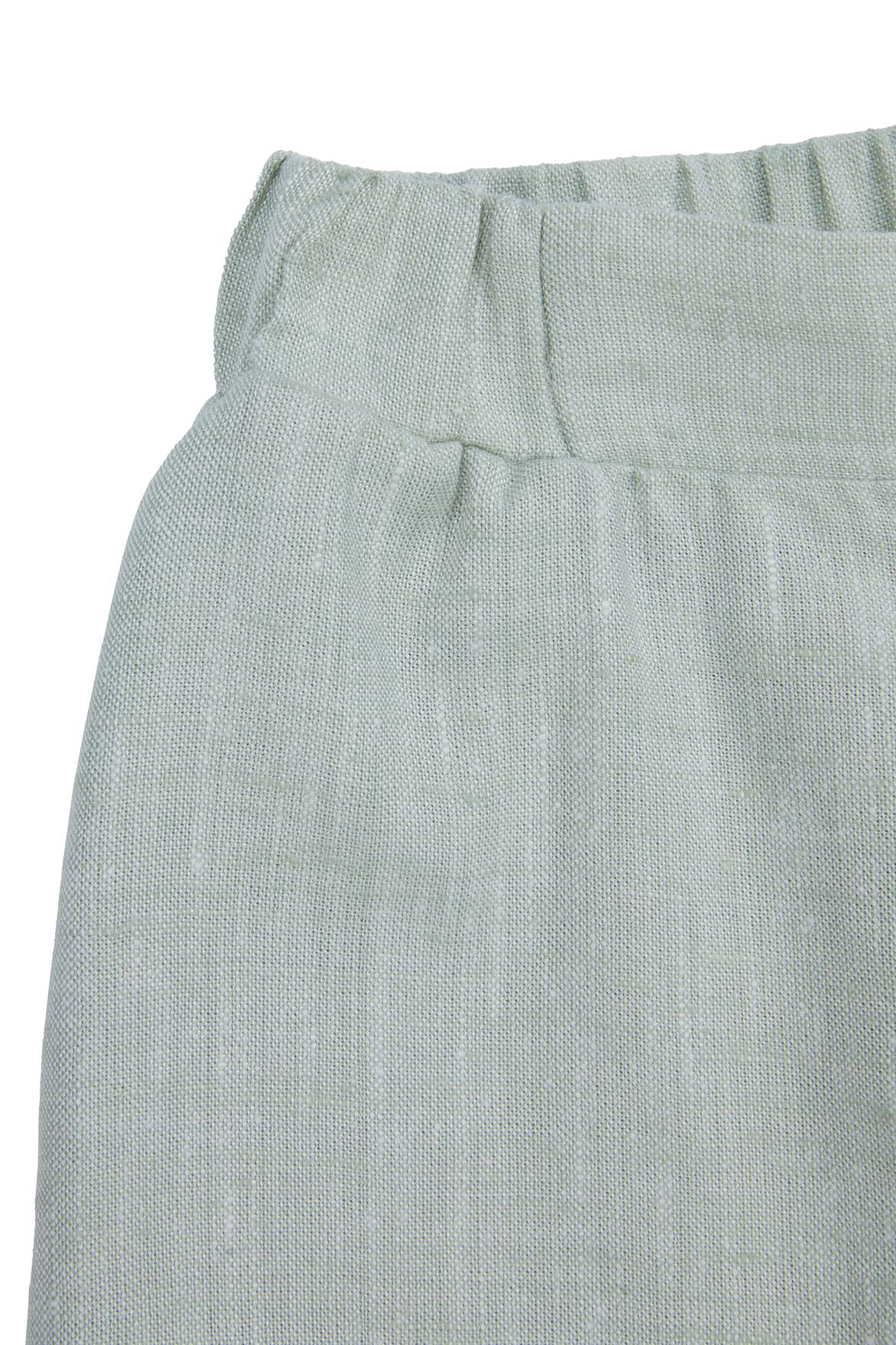 Arka Bel Lastikli Cepli Yeşil Şort