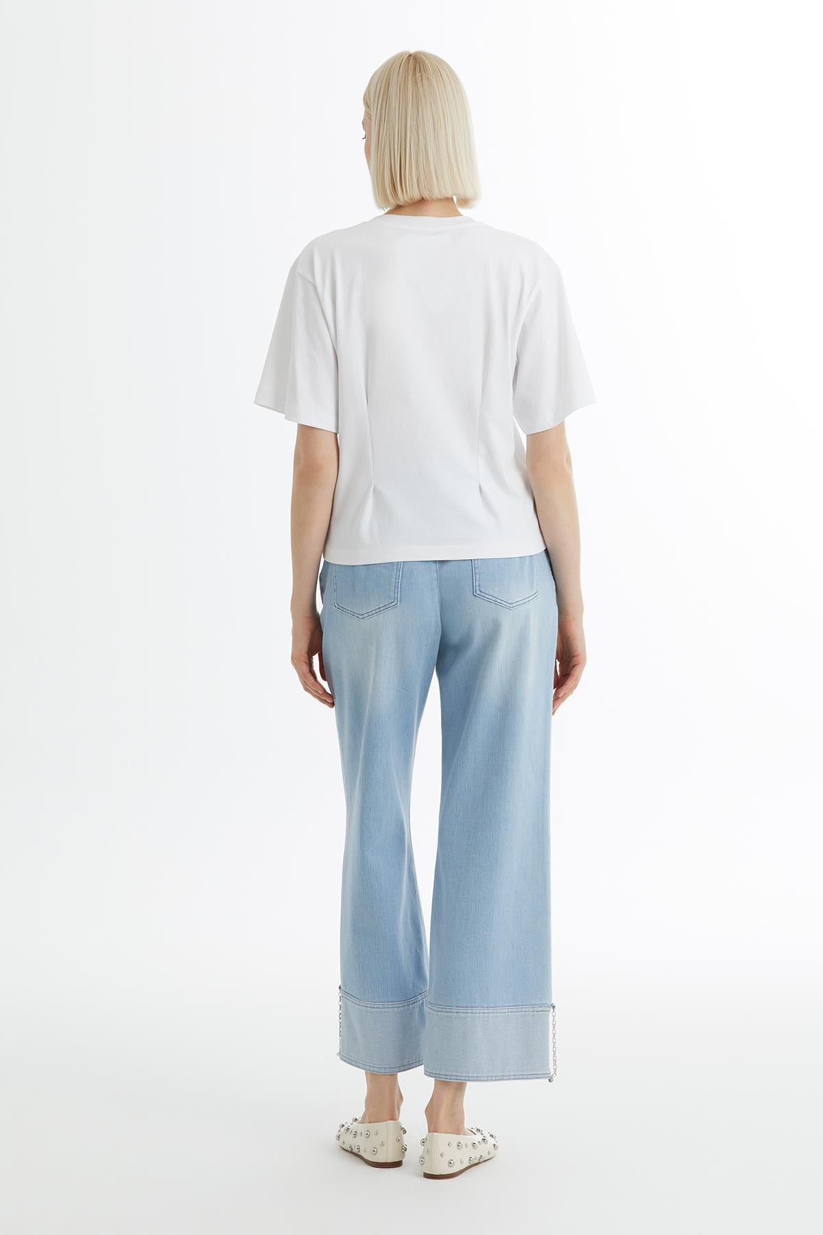 Baskı Ve İşlemeli T-Shirt