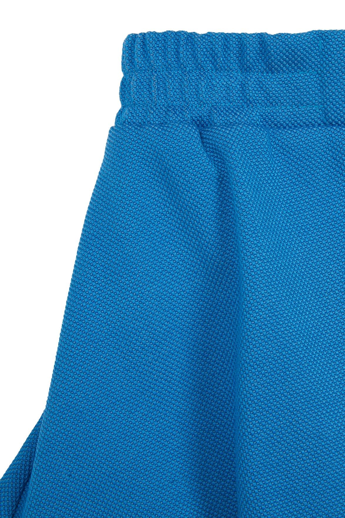 Blue Mini Skirt With Elasticated Waist