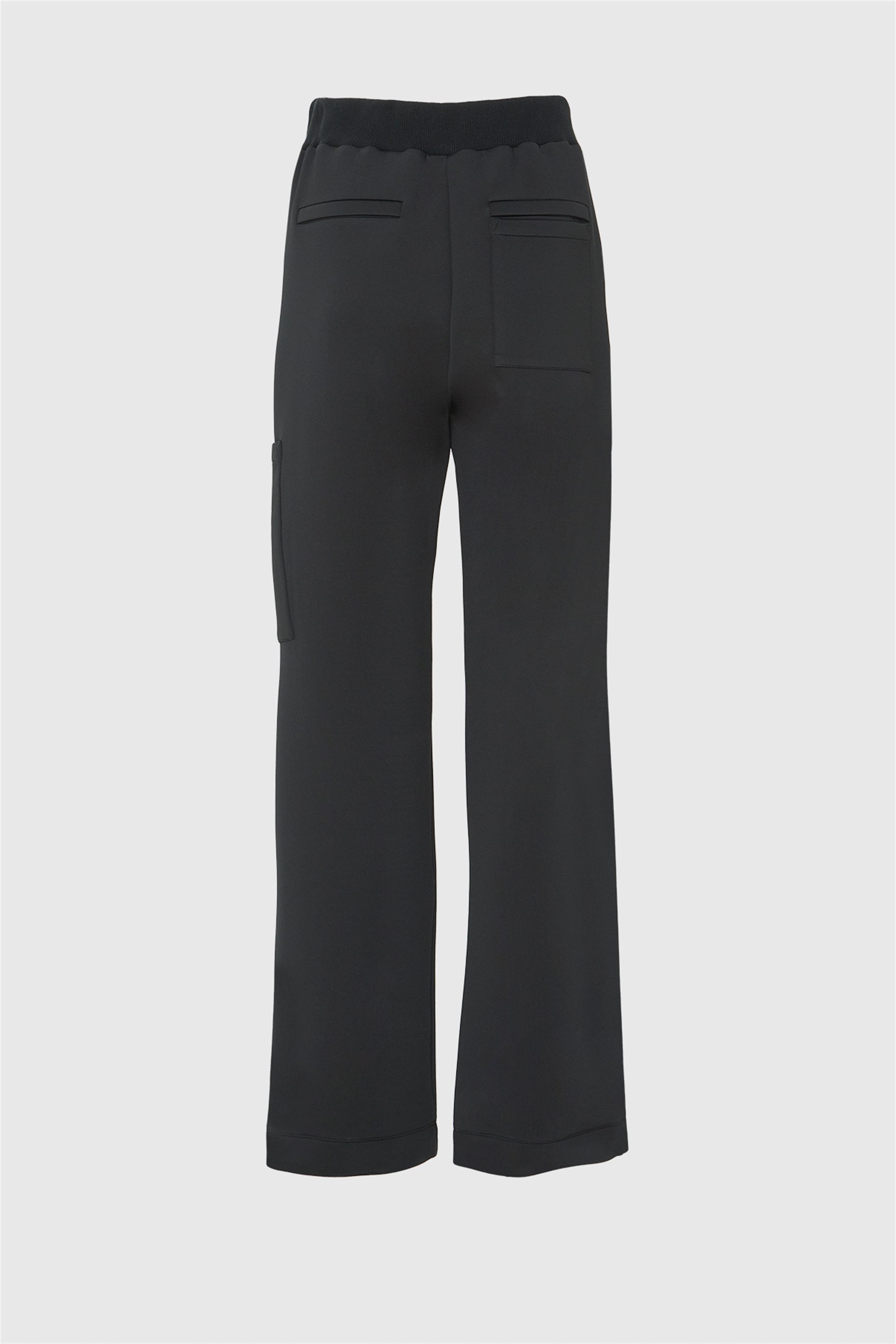 Cep Detaylı Kontrast Garnili Bol Paça Esofman Altı