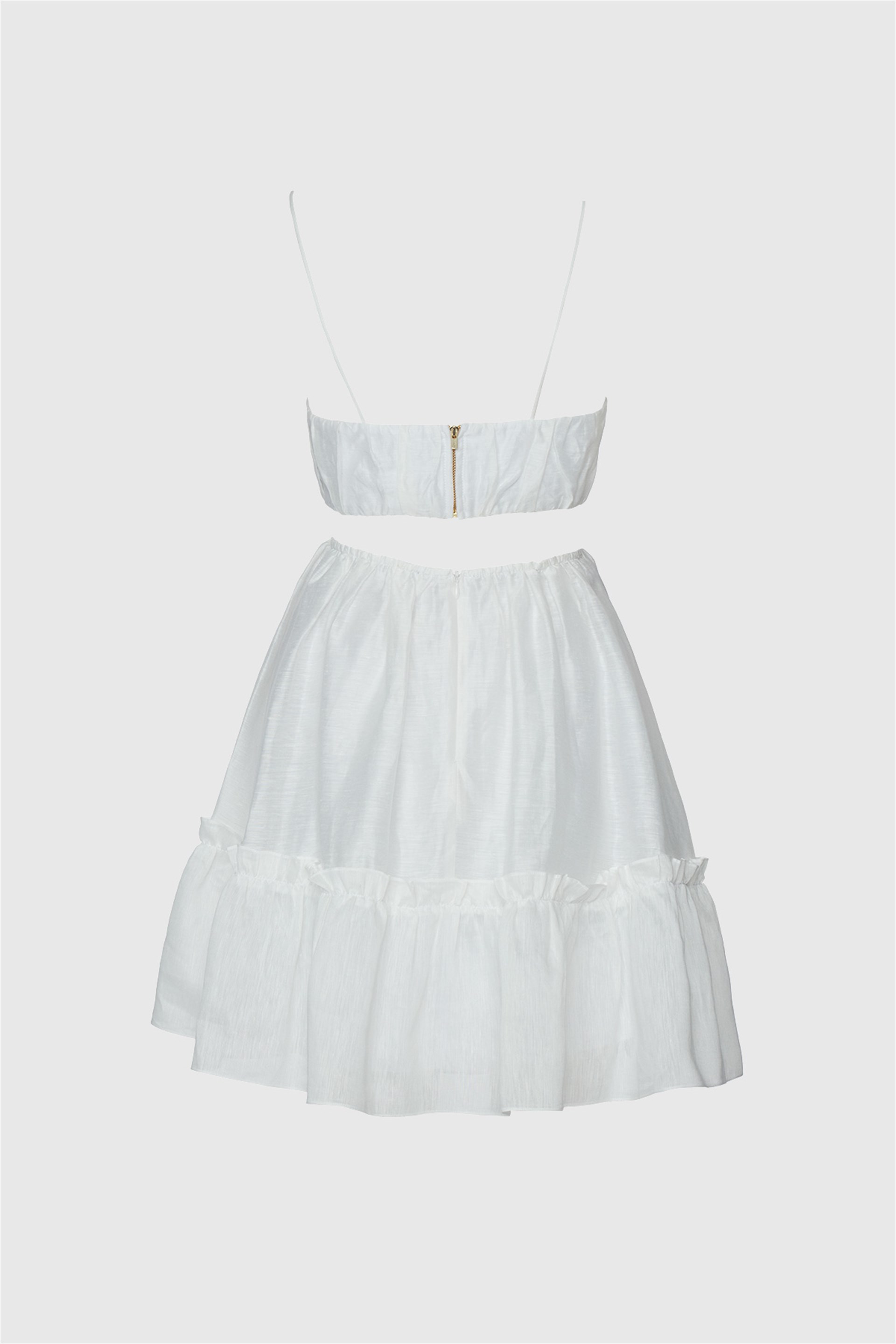 Çiçek Baskı Detaylı İp Askılı Trend  Elbise