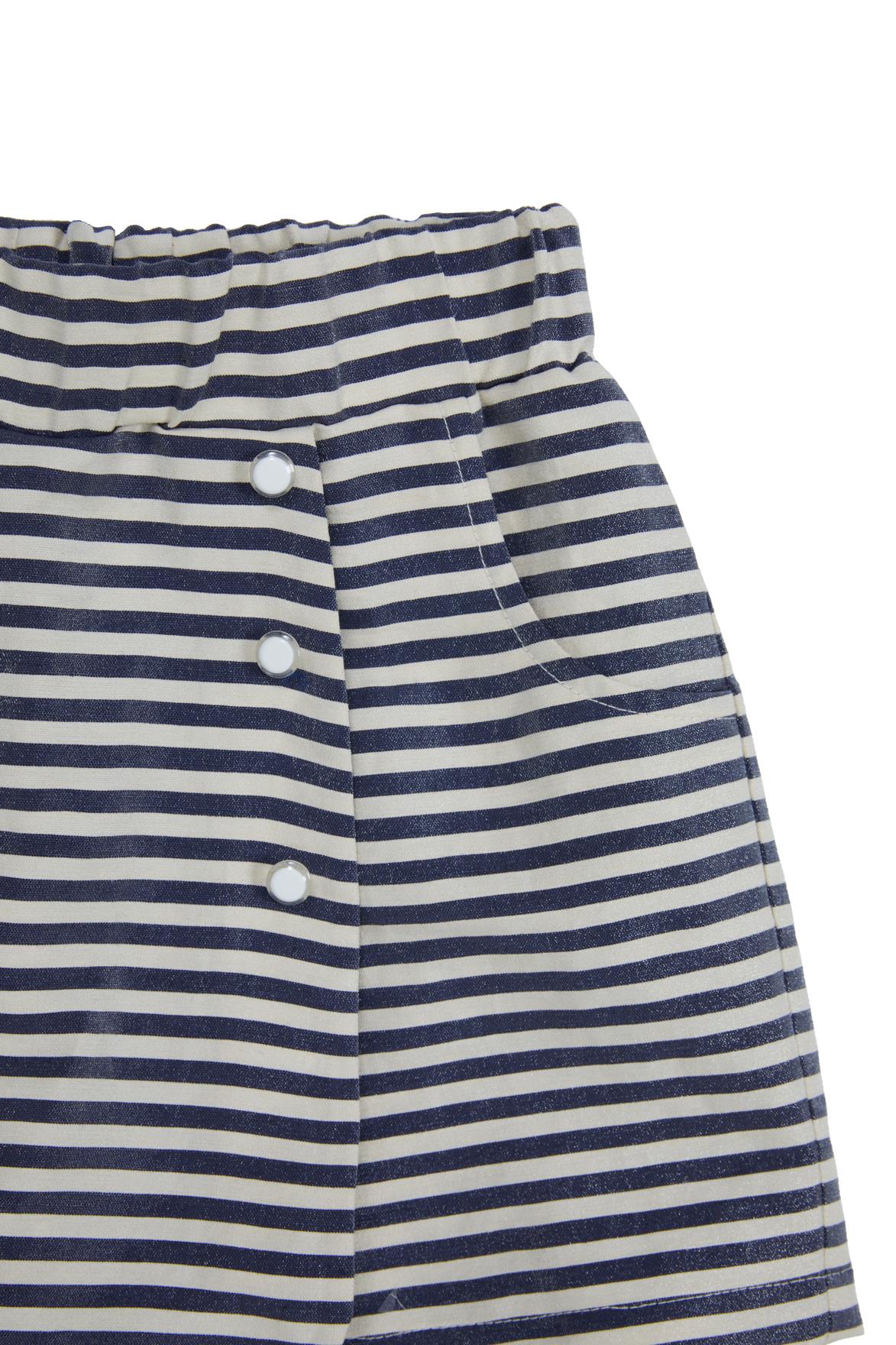 Blue Striped Skort