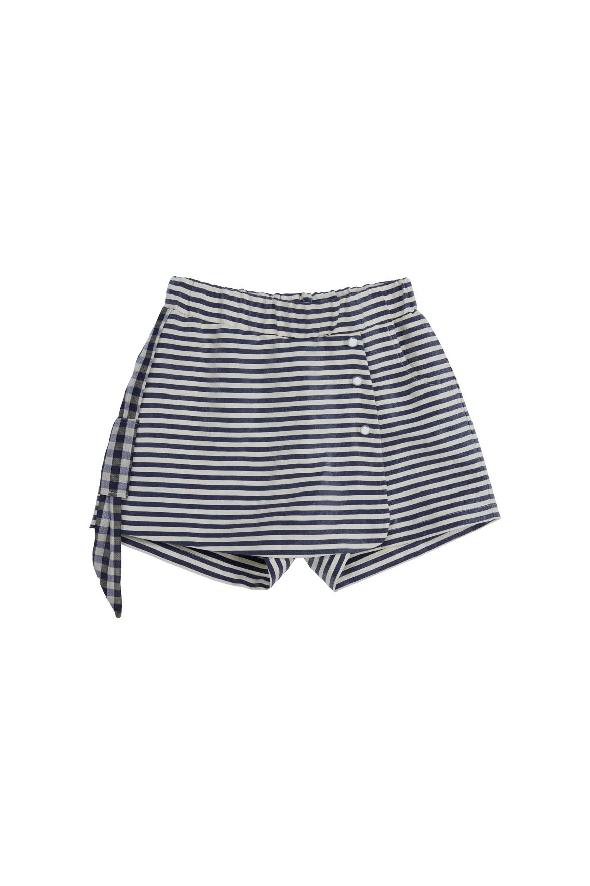 Blue Striped Skort