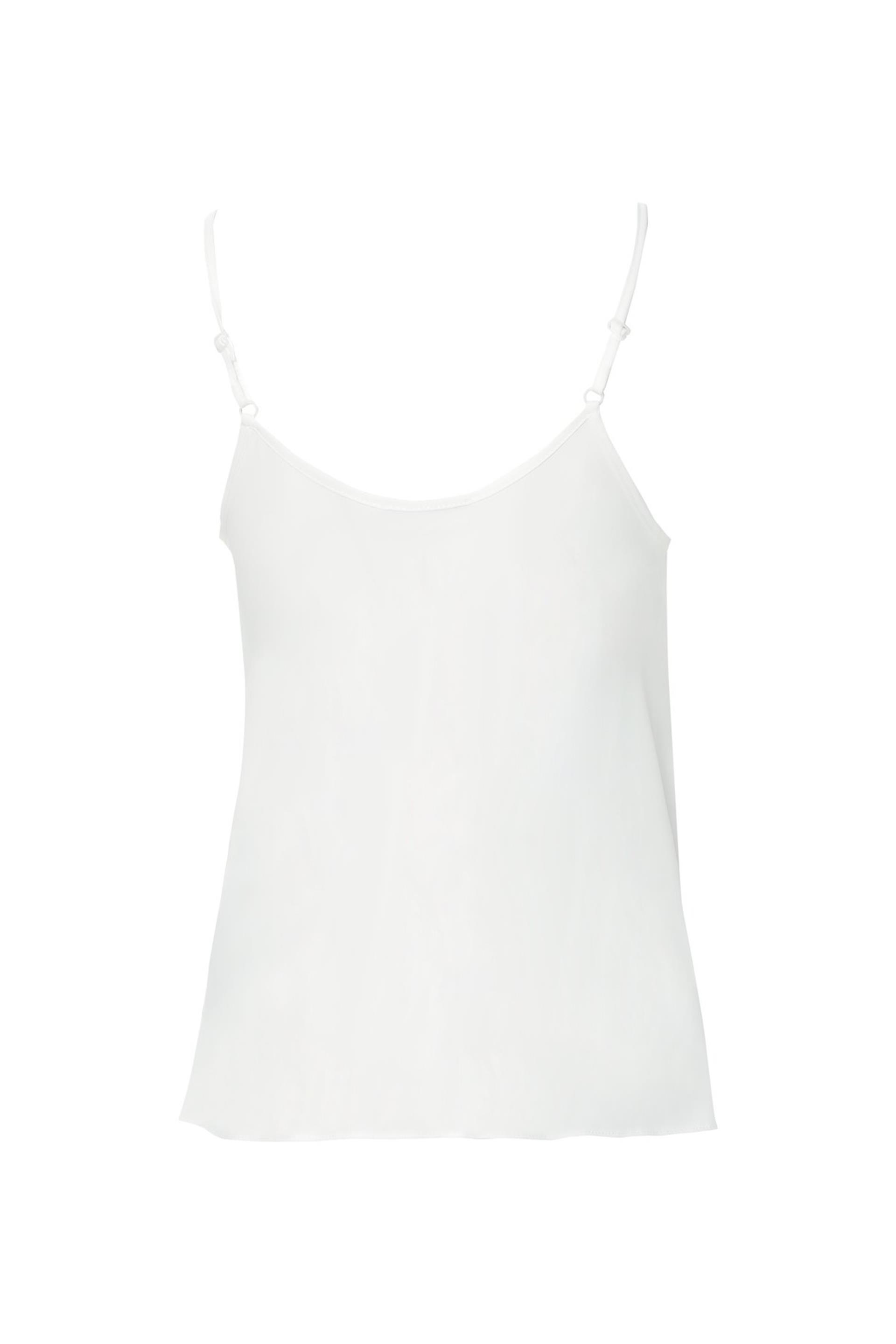 Degaje Yakalı Askılı Ekru Bluz