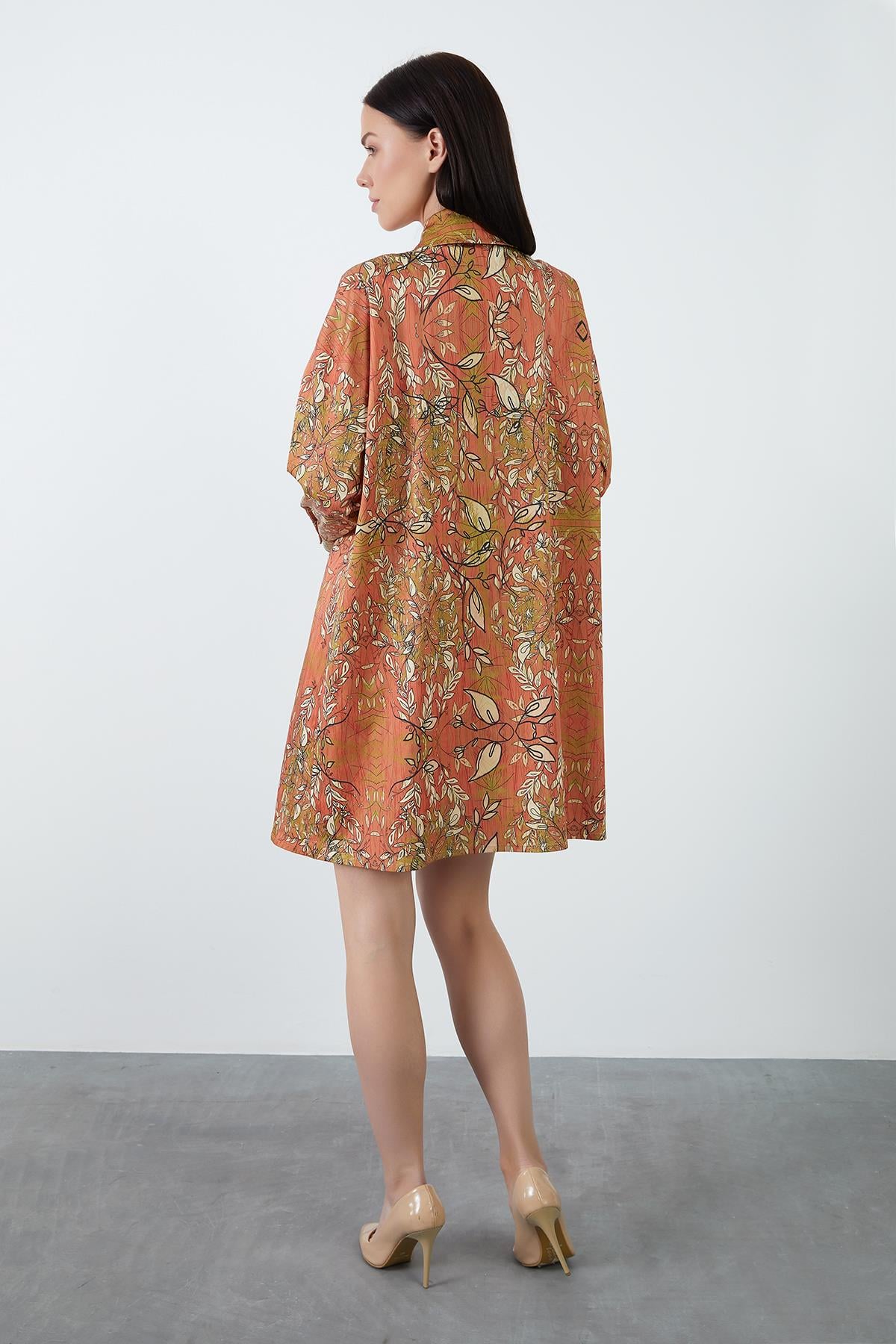 Patterned Shirt Dress