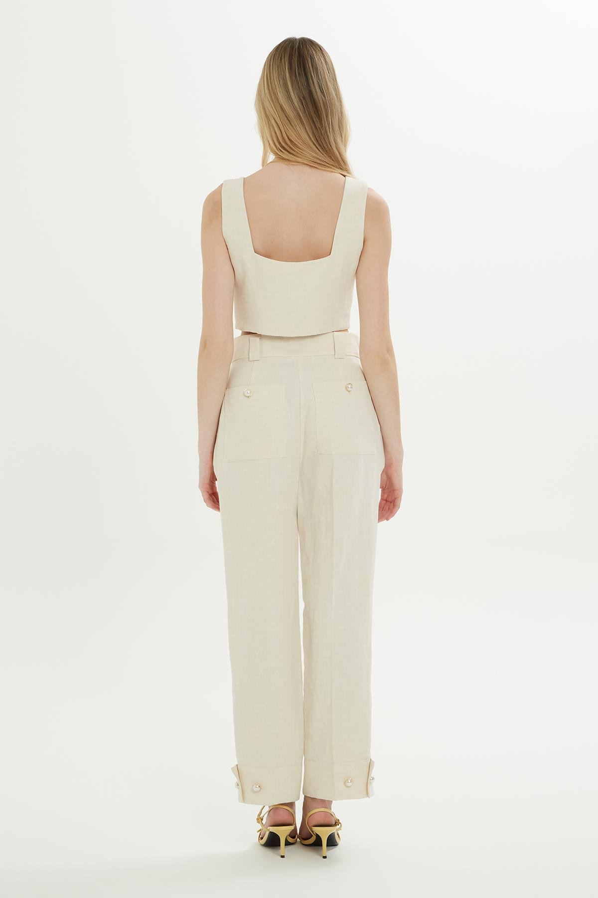 DÜĞME DETAYLI PANTOLON