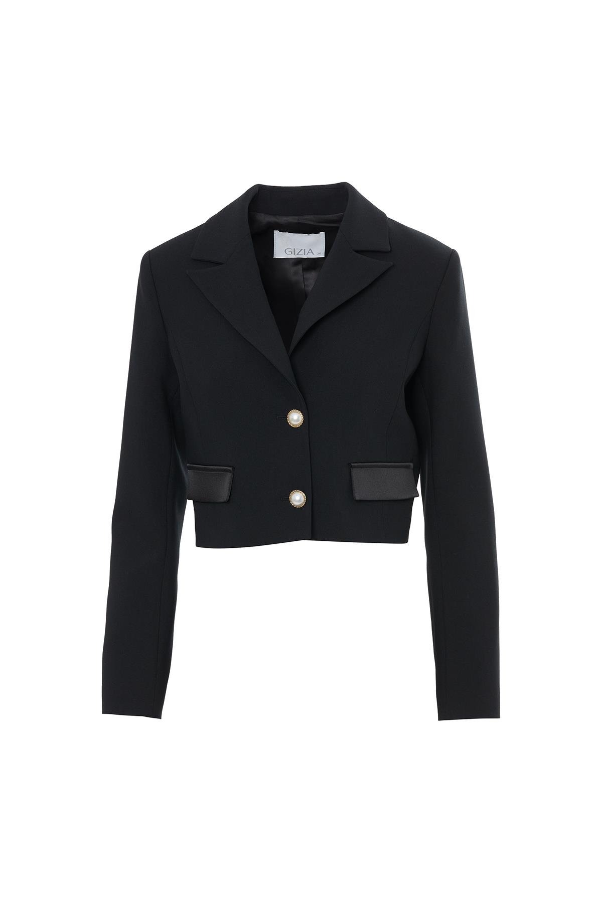 Erkek Yaka Düğme Kapamalı Ekru Ceket