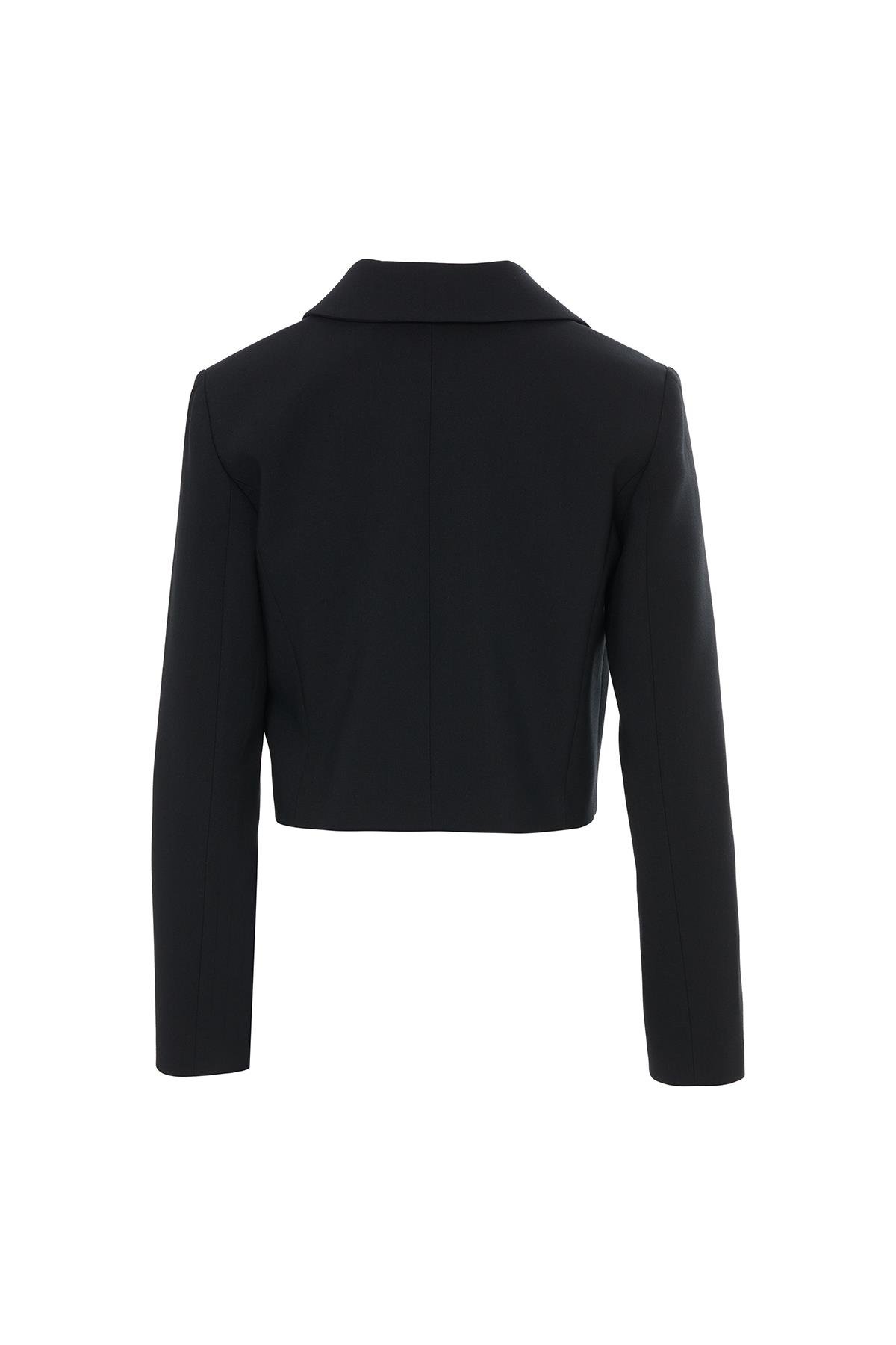 Erkek Yaka Düğme Kapamalı Ekru Ceket