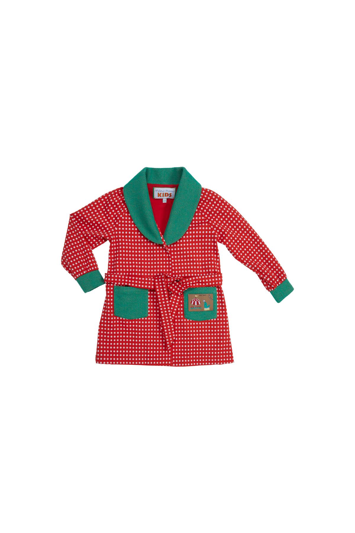 Etiket Detaylı Desenli Astarlı Röpteşambır