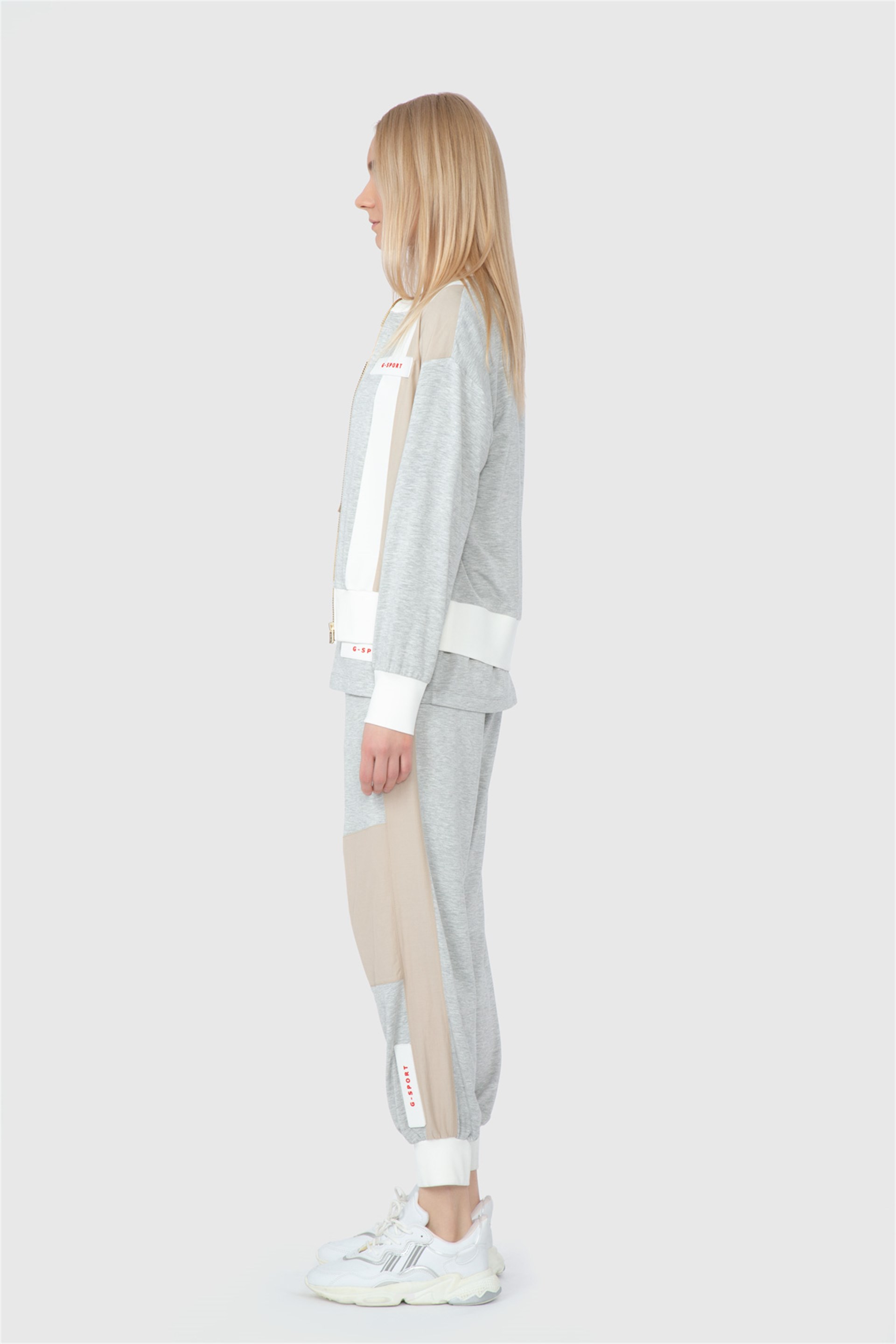 Fermuarlı Cep Detaylı Grimelanj Kırmızı Üst