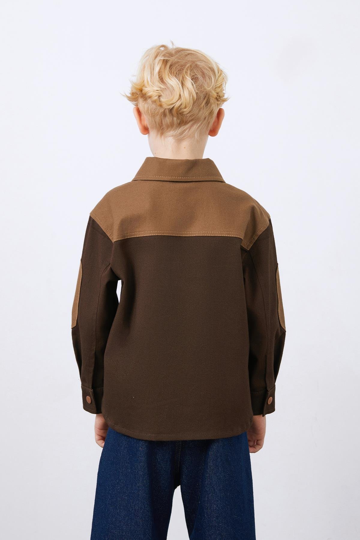 Garni Detaylı Kahverengi Ceket