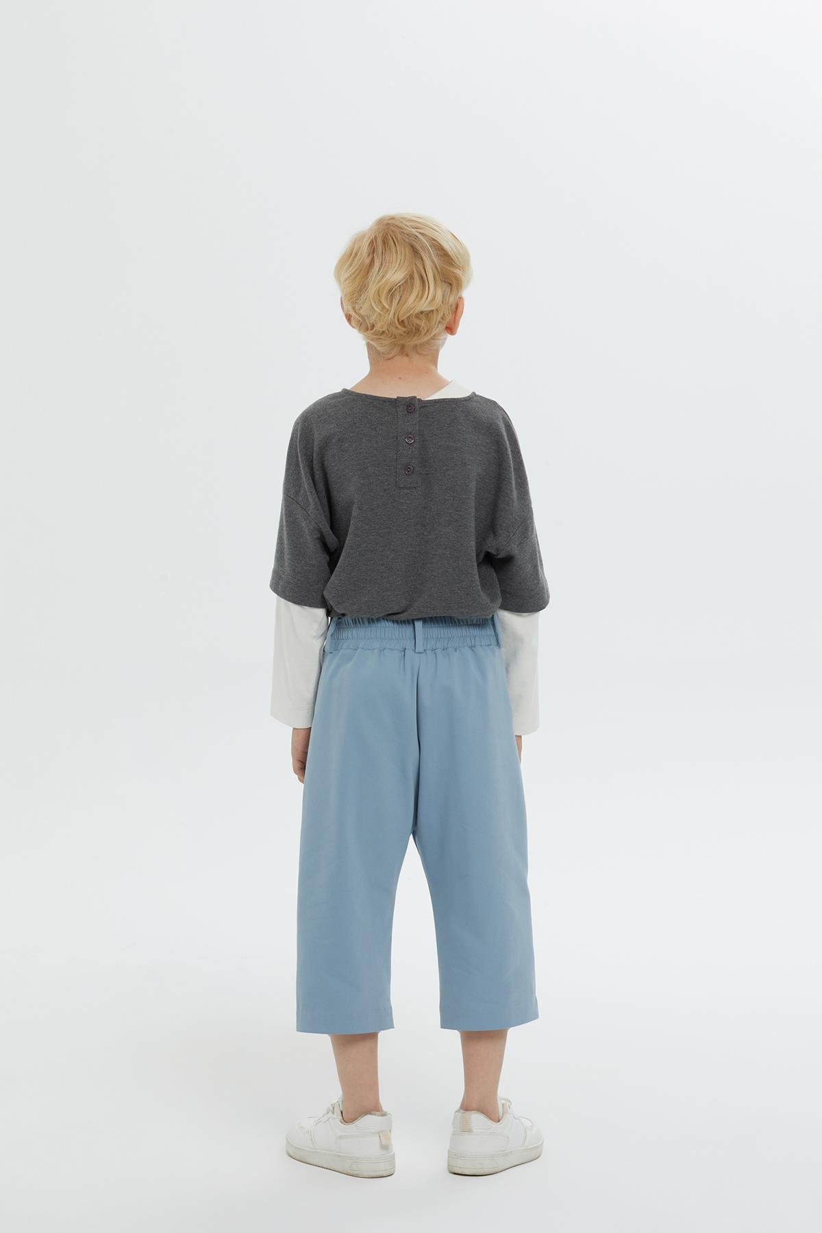 Classic Blue Pants for Boys with Belt Loops
