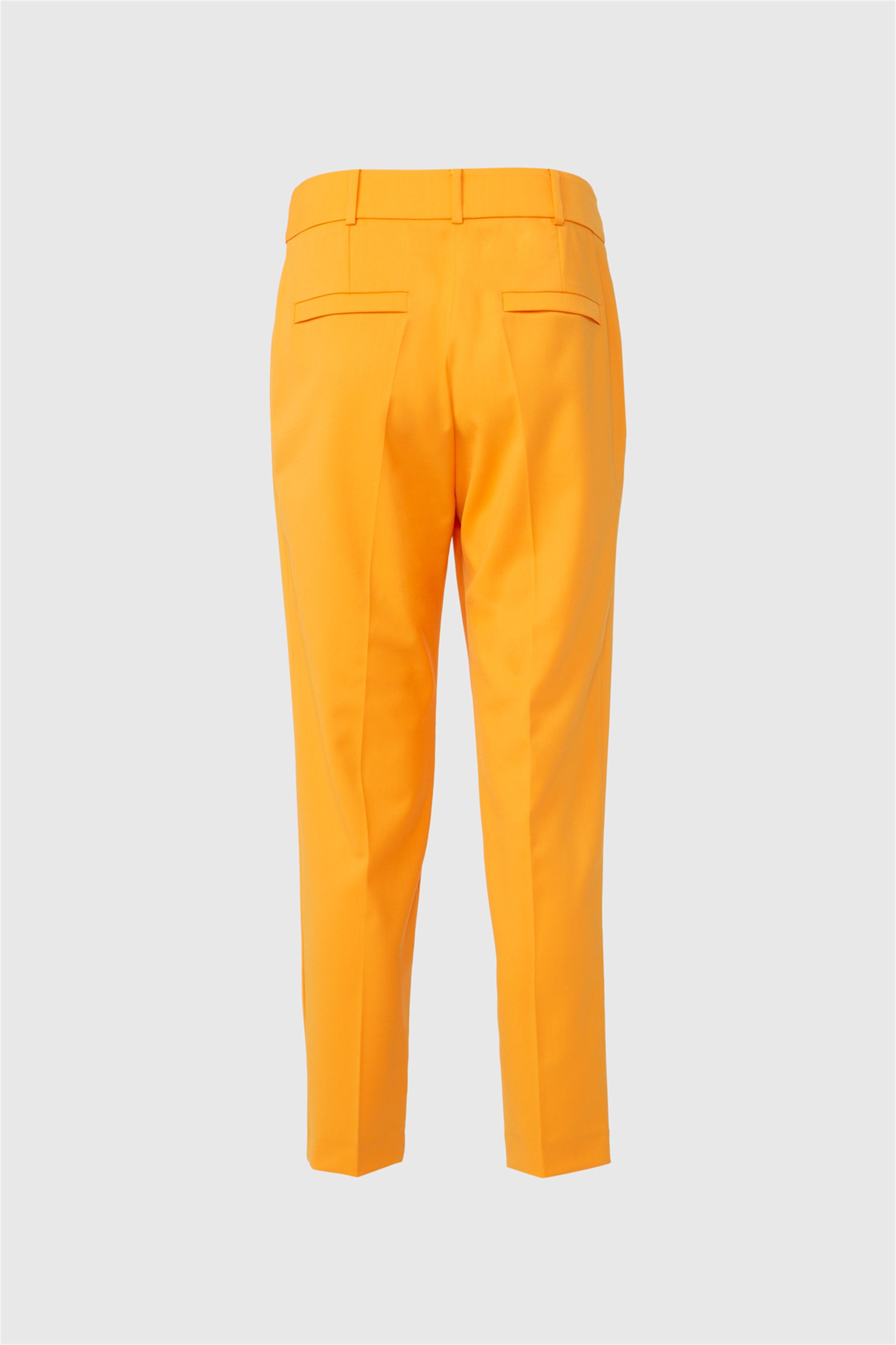 Classic Ankle Length Orange Trousers