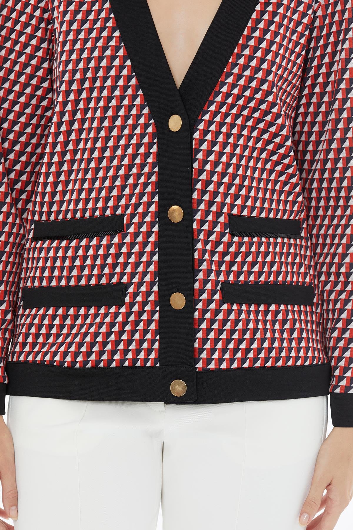 Classic Patterned Cardigan