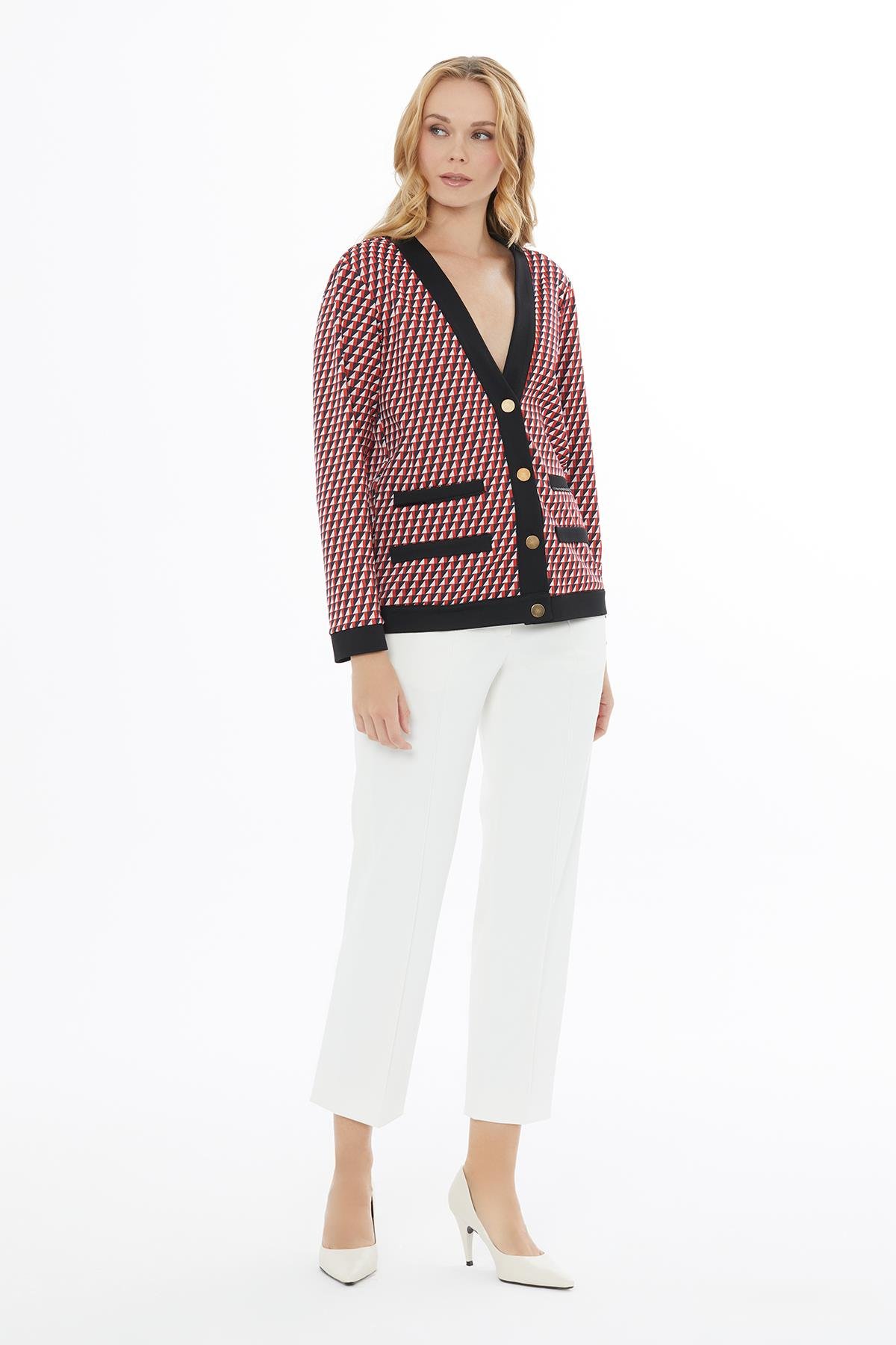 Classic Patterned Cardigan