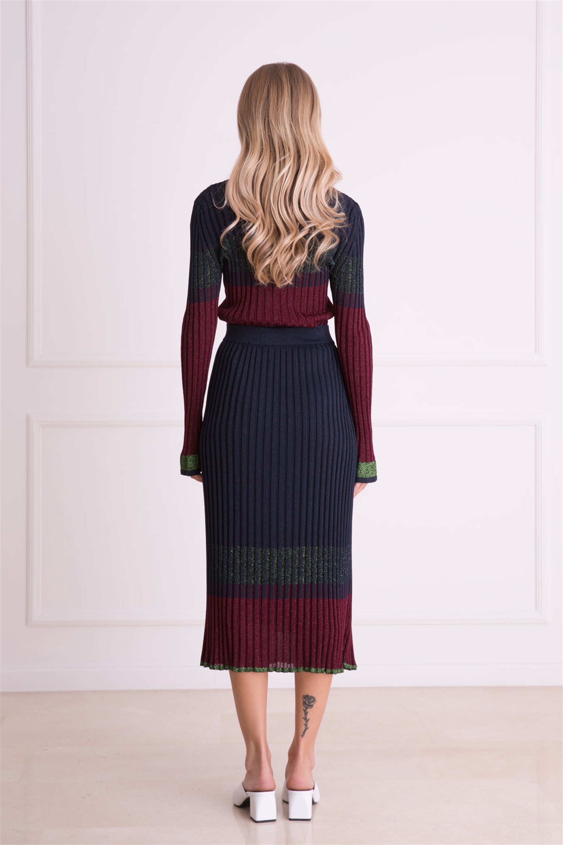 Yellow Knitwear Skirt