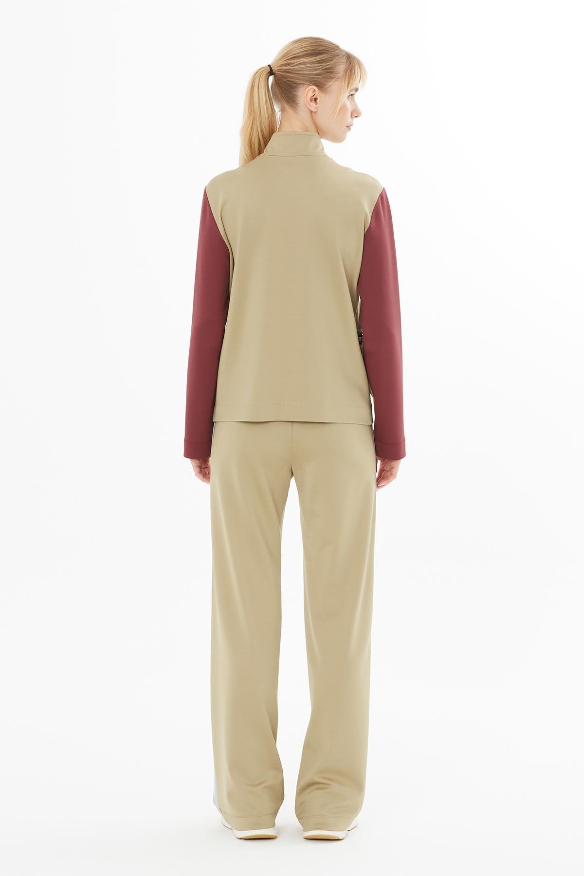 Metal Aksesuar Detaylı Haki Ceket