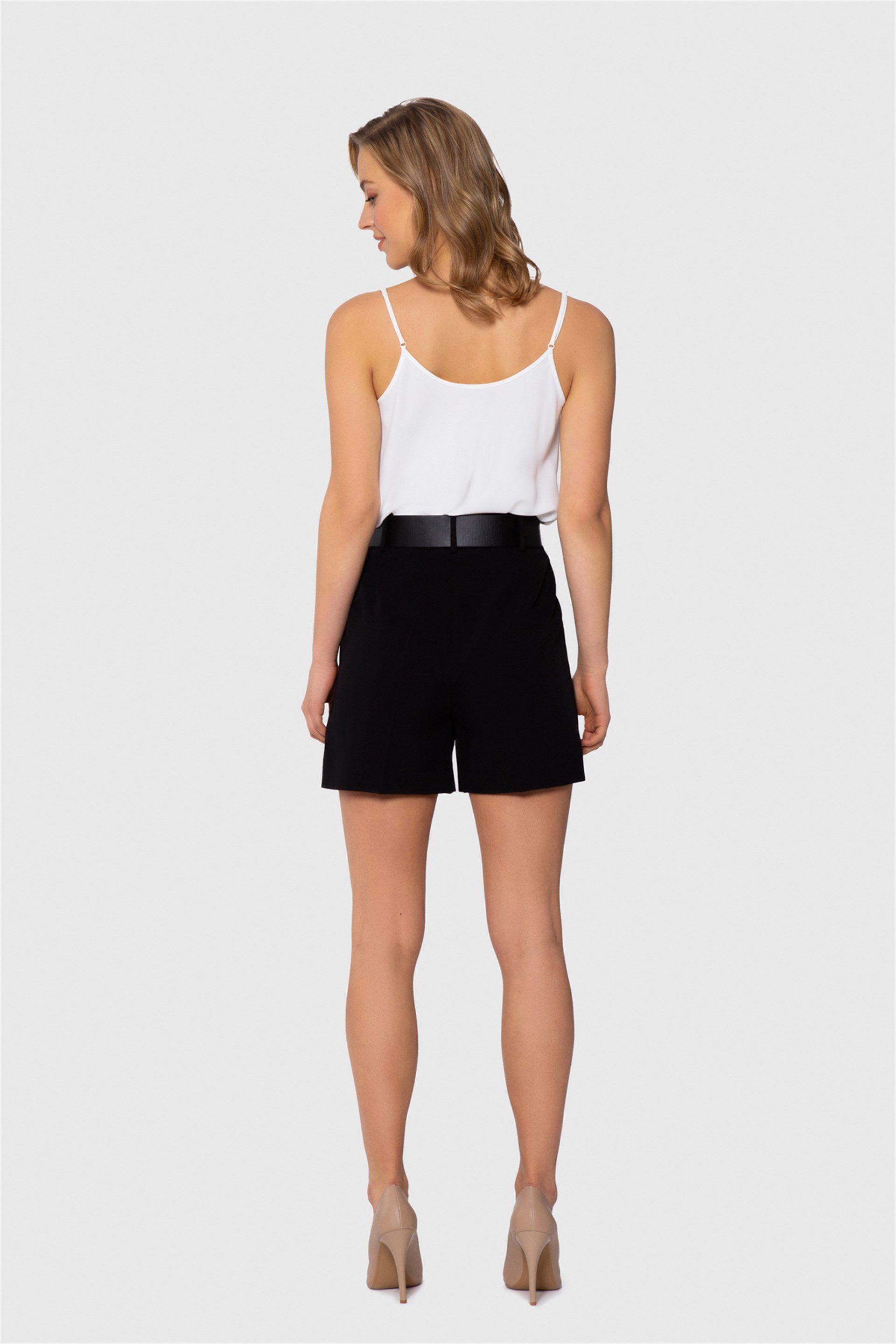 Shoulder Strap Ecru Blouse