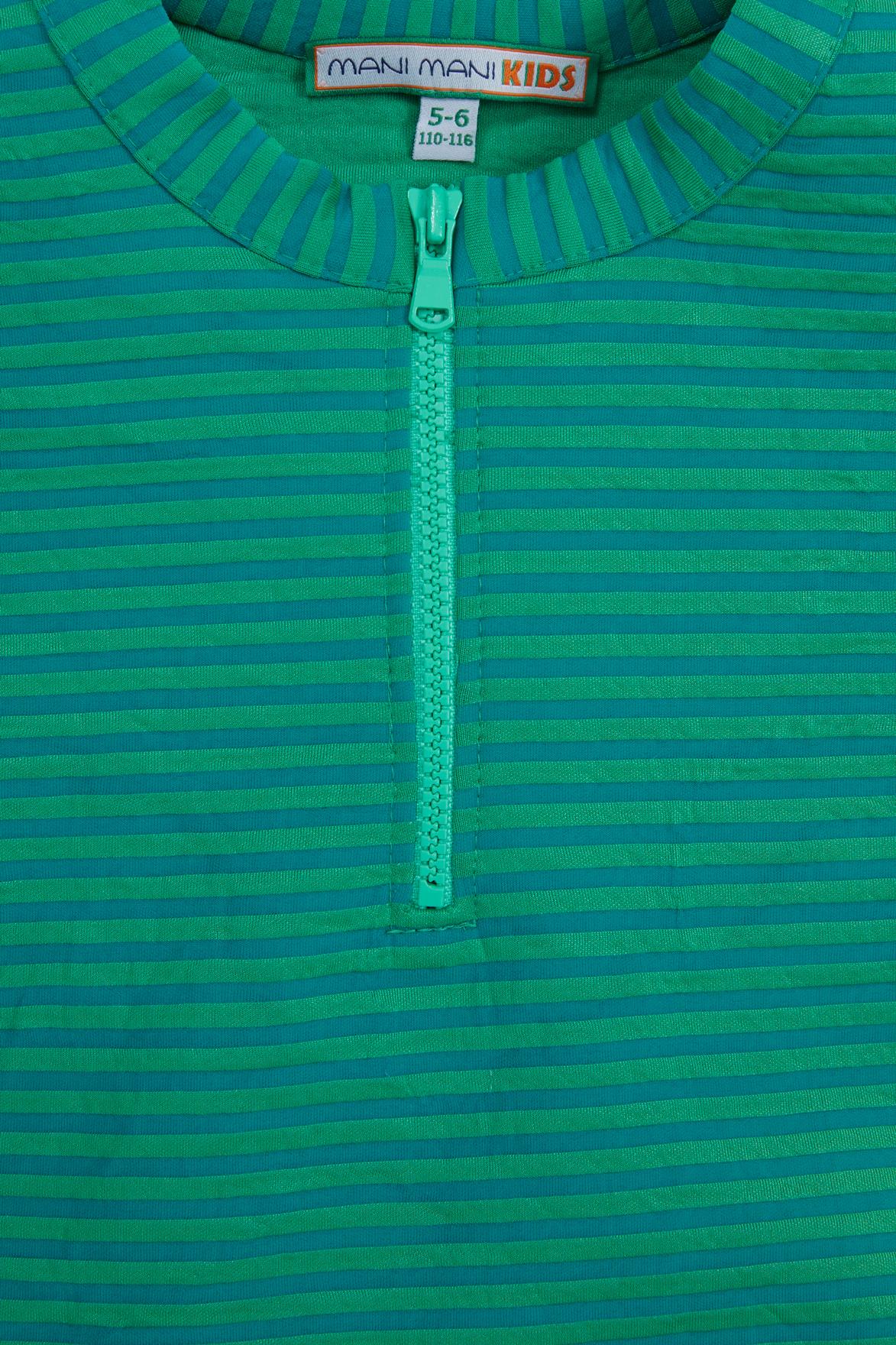 Nakış Detaylı Desenli Yeşil Sweatshirt