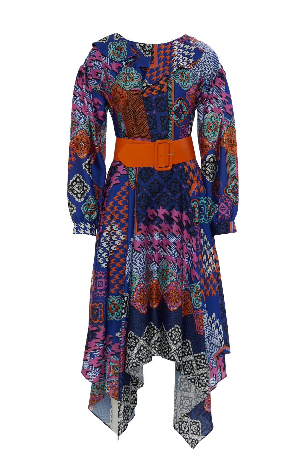 Embroidery Detailed Midi Dress