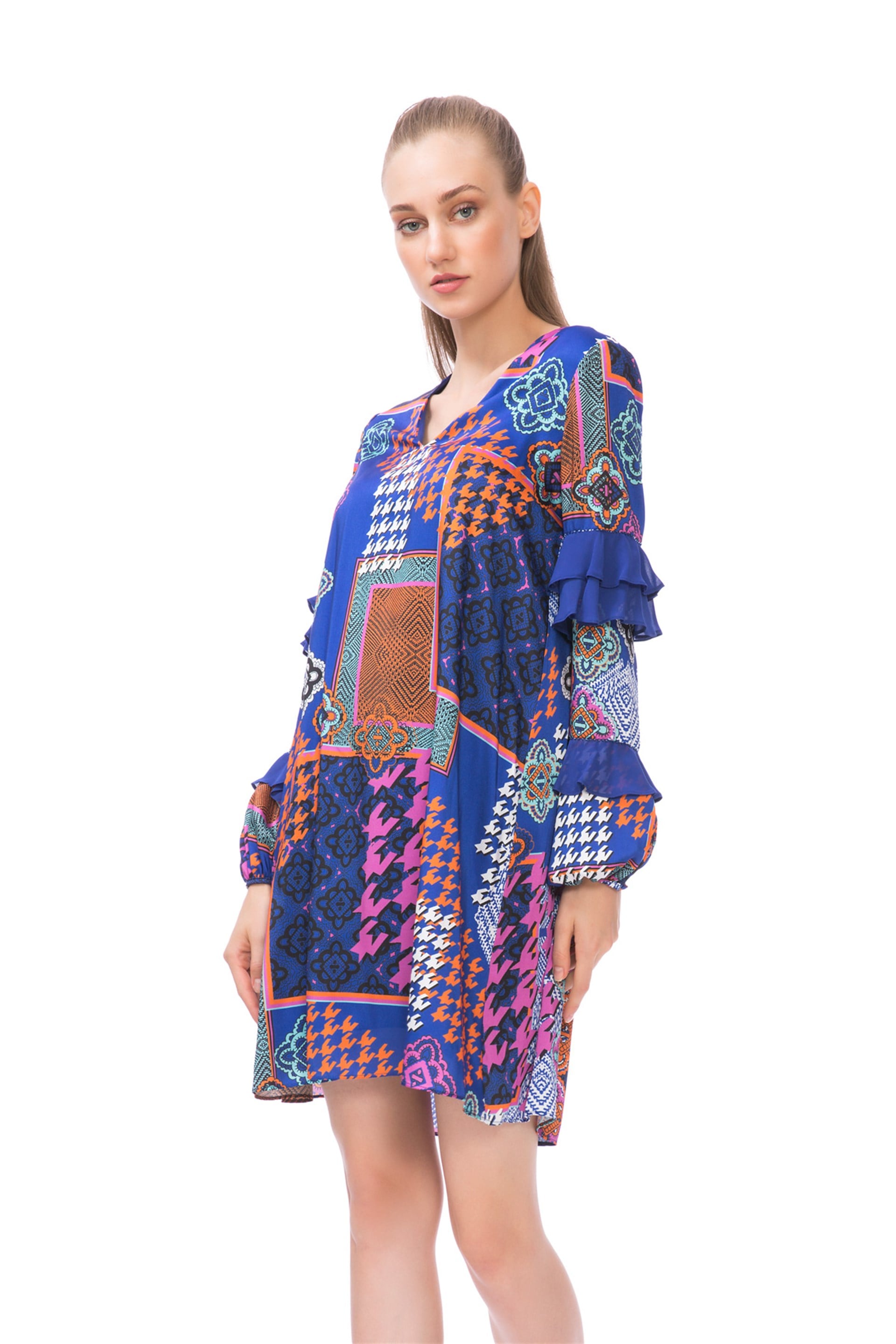 Embroidery Detailed Midi Dress