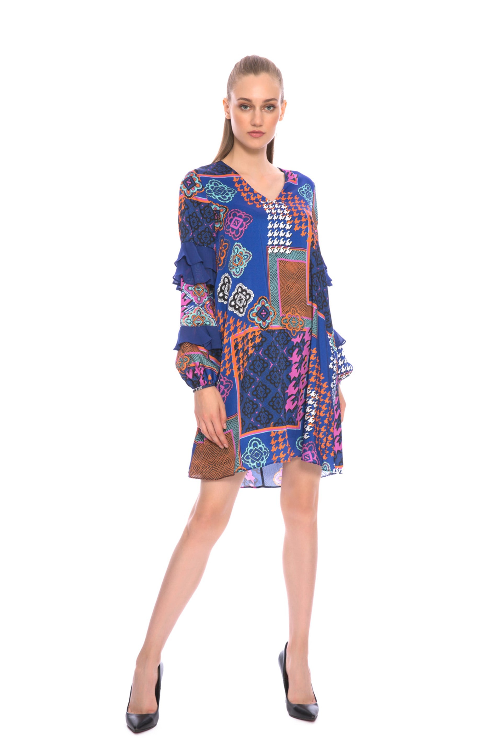 Embroidery Detailed Midi Dress