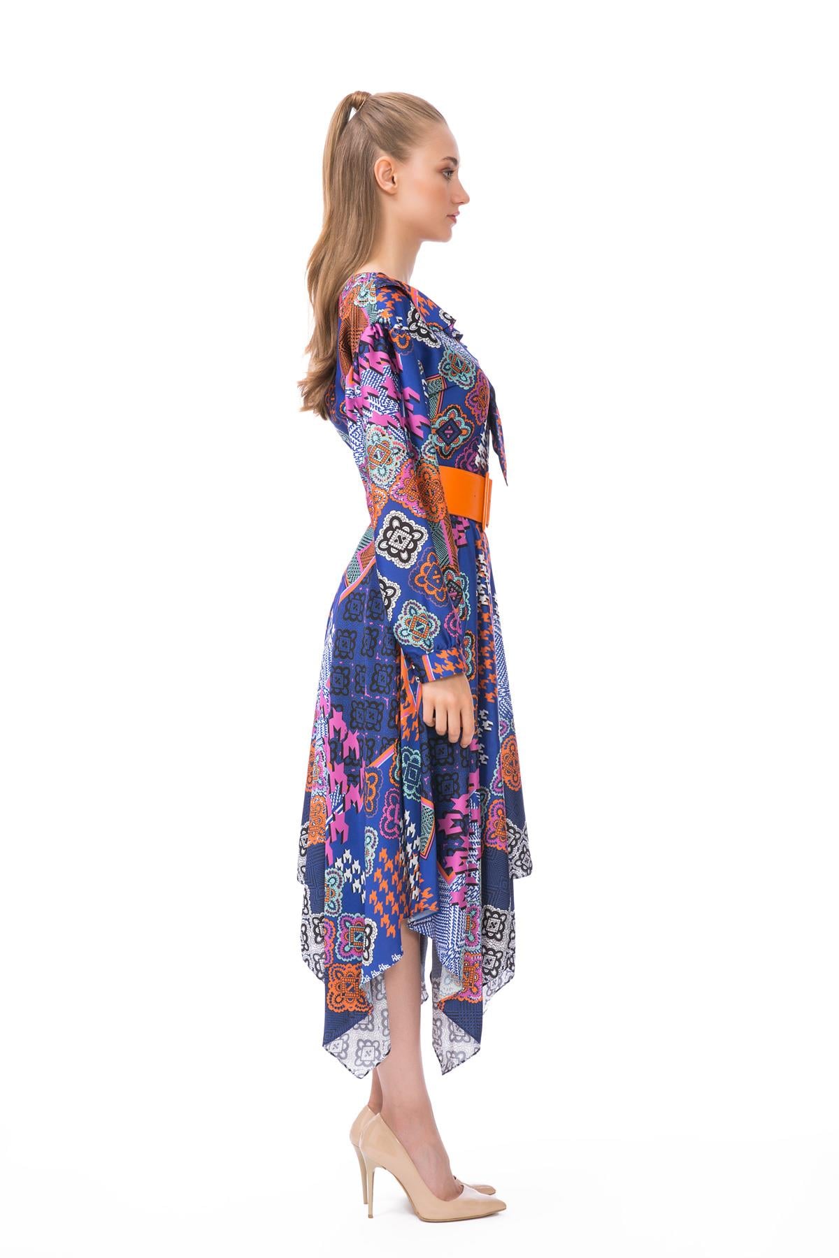 Embroidery Detailed Midi Dress