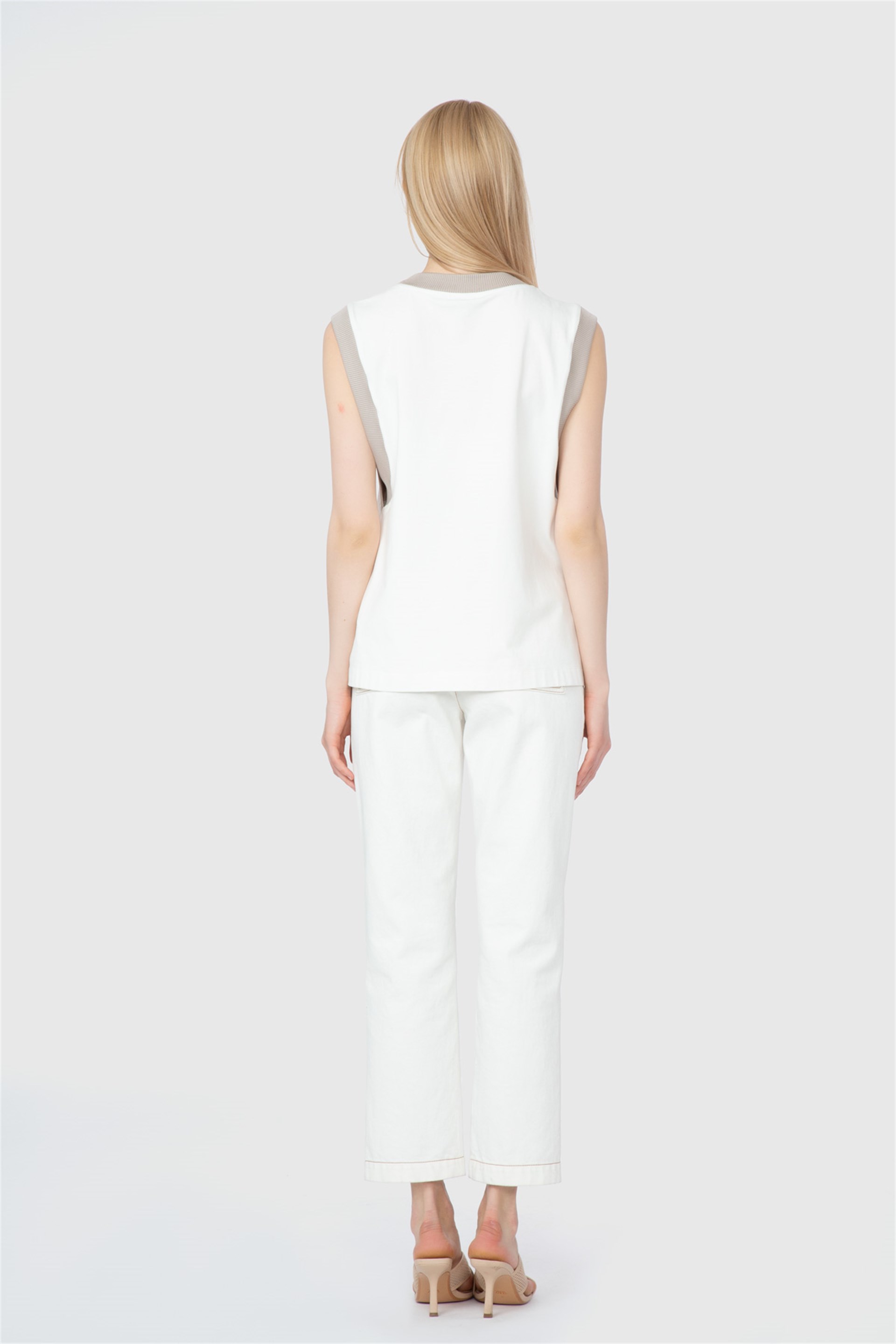 Satin Surface Garnish Printed Embroidered Original Blouse