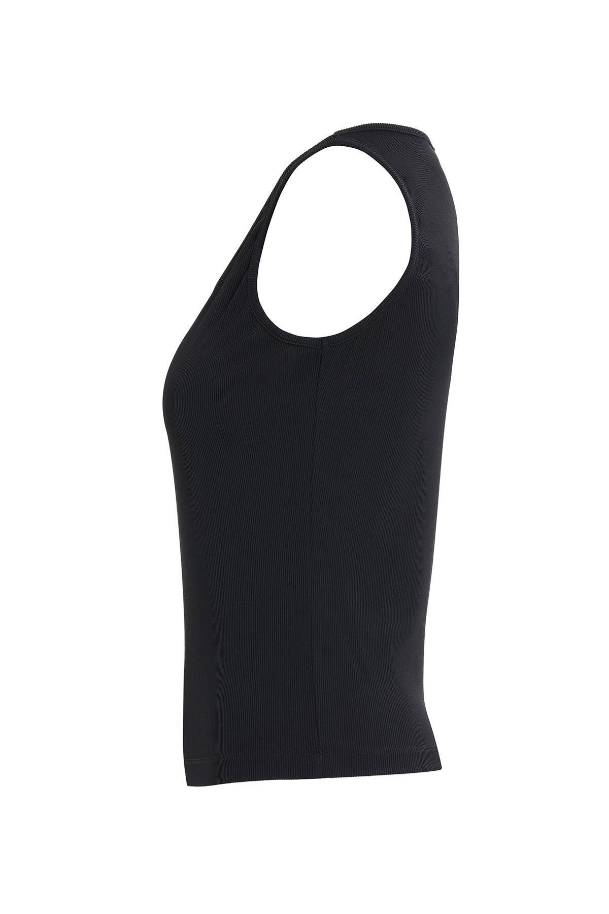 Sıfır Kollu Ekru Basıc Bluz