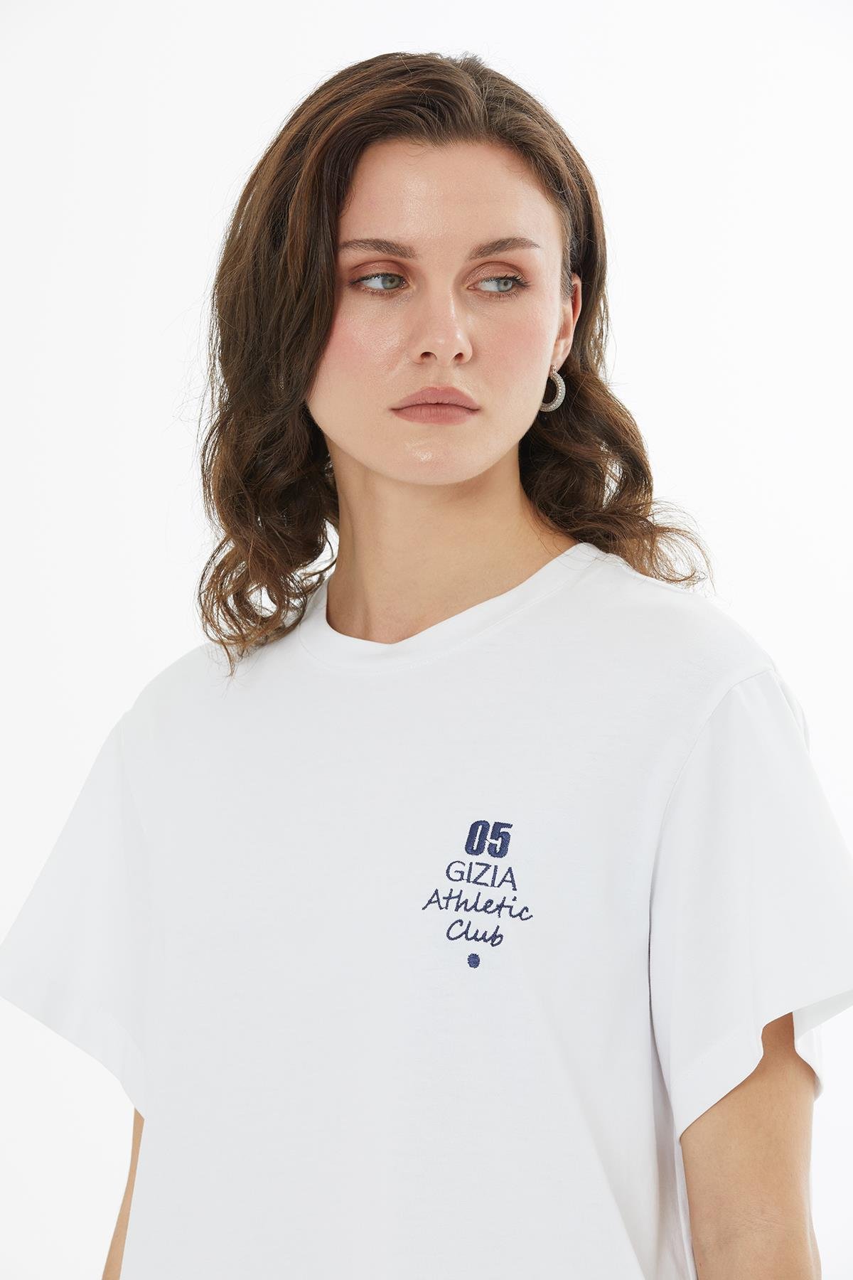 Taş Baskılı Oversize T-Shirt