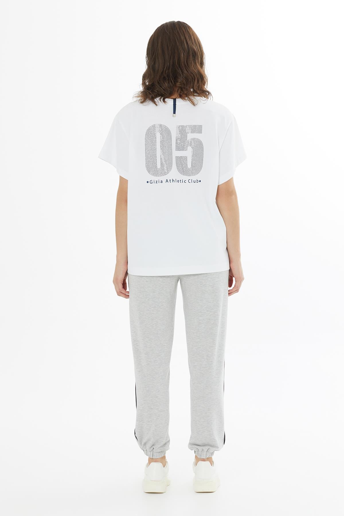 Taş Baskılı Oversize T-Shirt