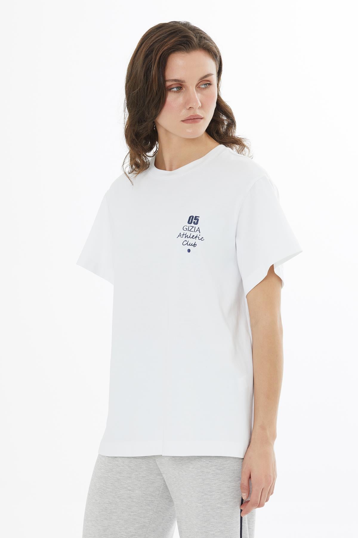 Taş Baskılı Oversize T-Shirt