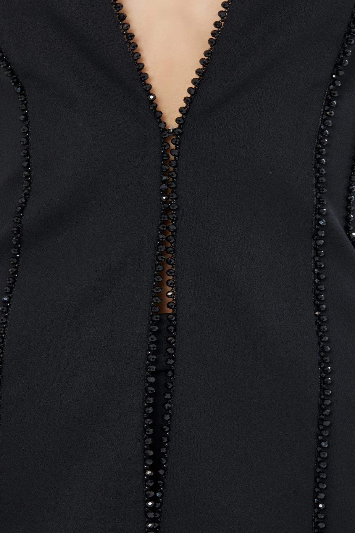 VATKALI  ŞERİT AKSESUARLI KADIN CEKET