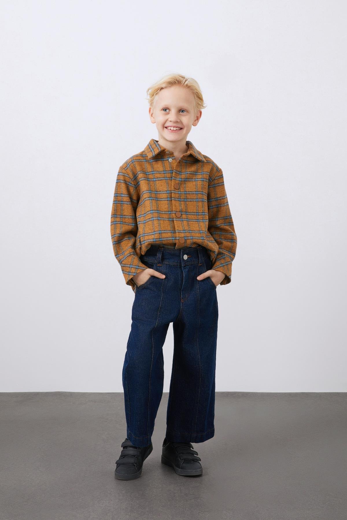 Wıde Leg Jean Mavi Pantolon